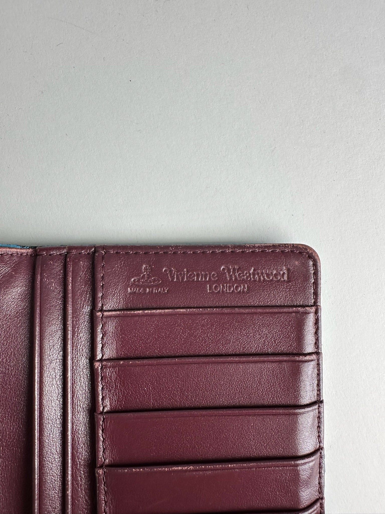 Vivienne Westwood Vintage Leather Wallet Blue Size ONE SIZE - 4 Thumbnail