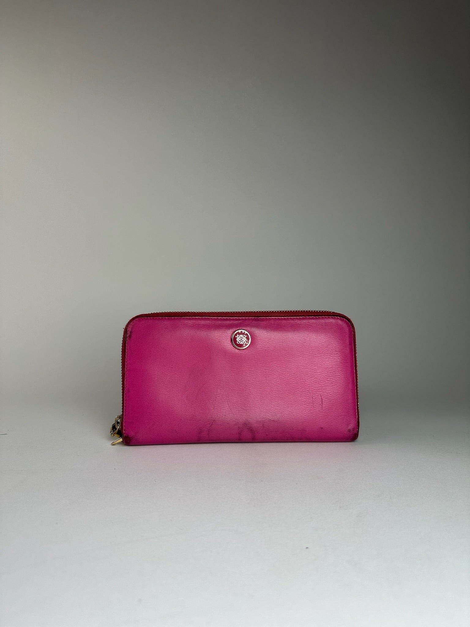 Loewe Vintage Madrid Leather Wallet Pink Size ONE SIZE - 5 Thumbnail
