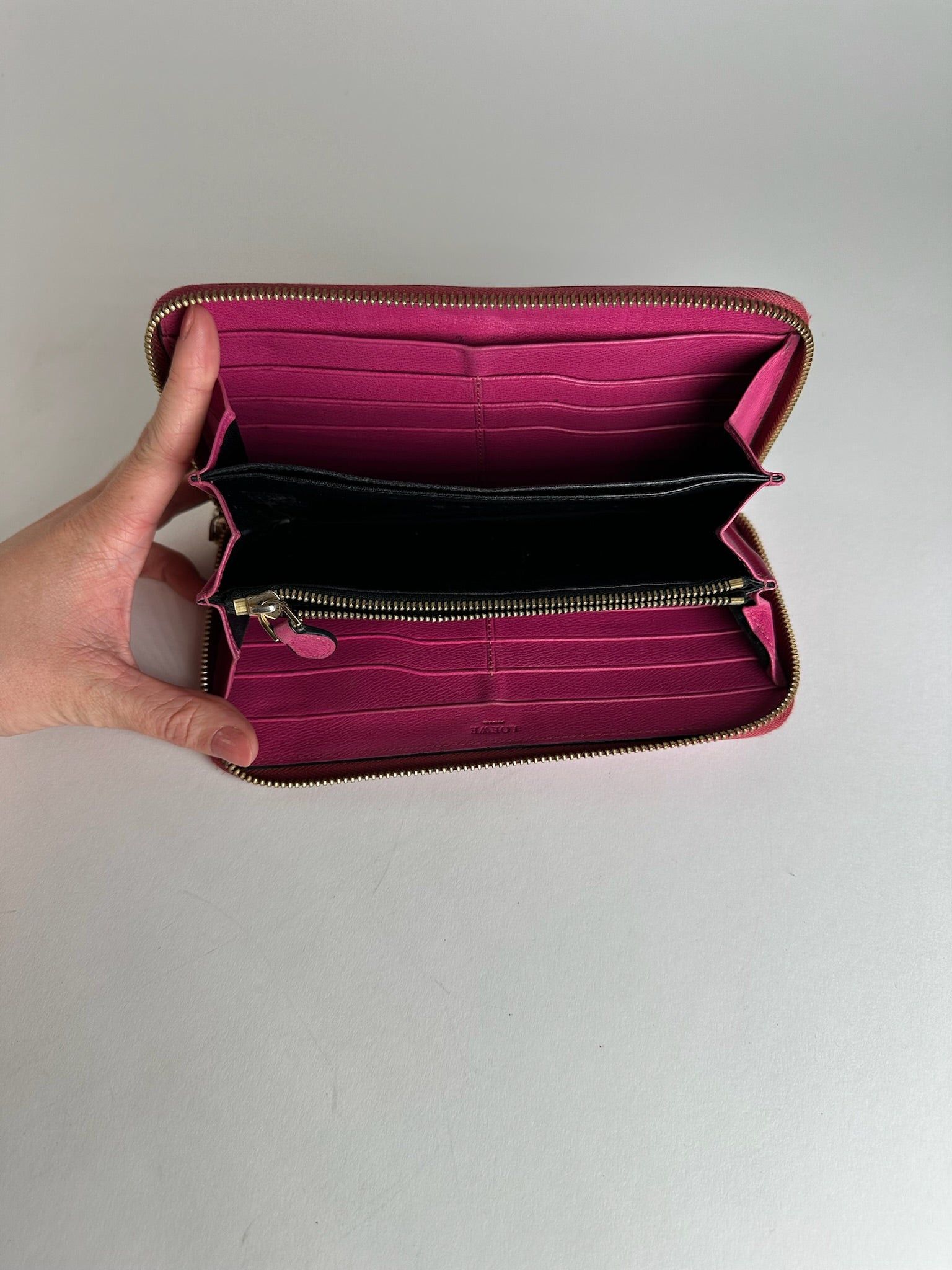 Loewe Vintage Madrid Leather Wallet Pink Size ONE SIZE - 6 Thumbnail