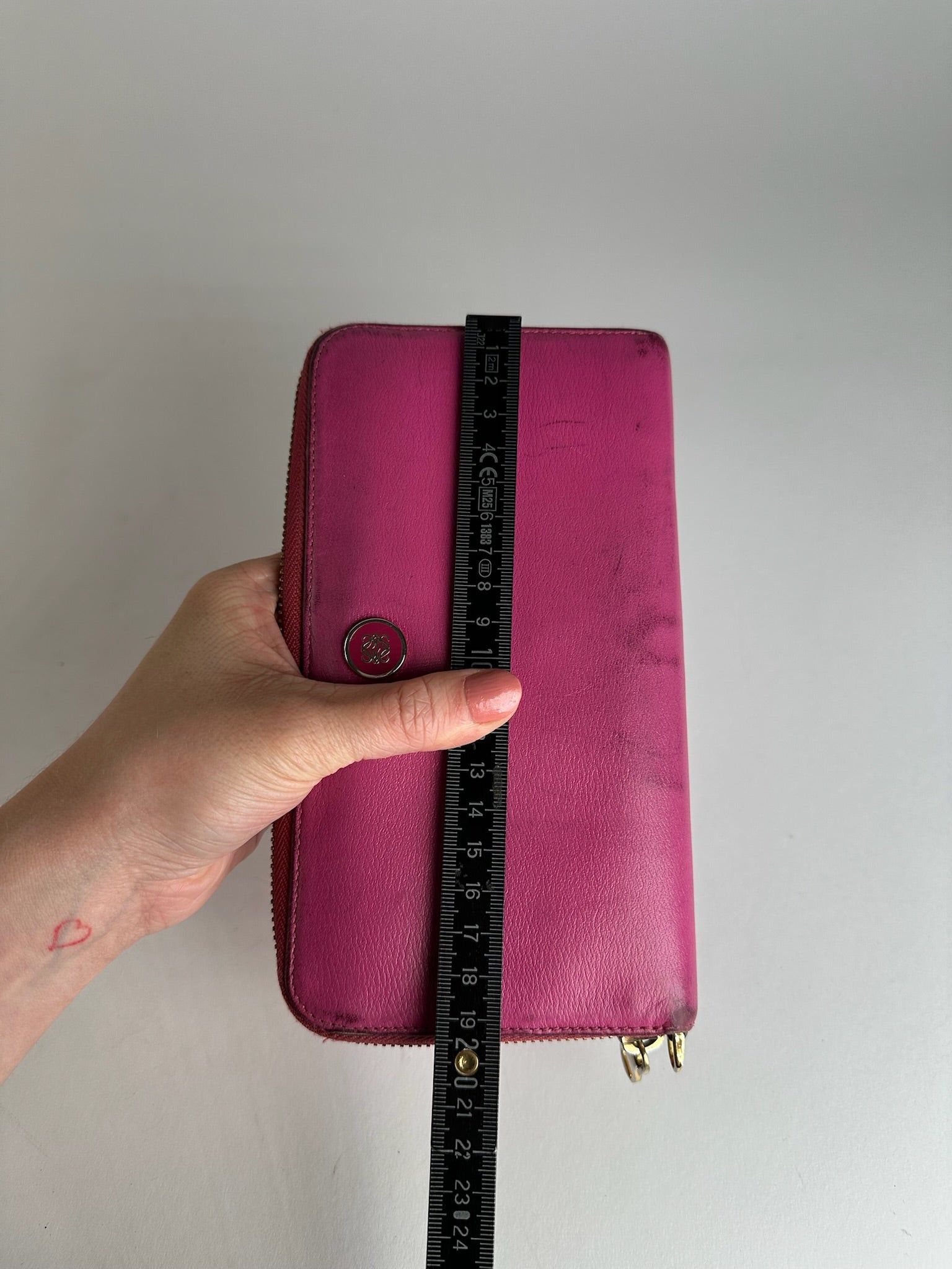 Loewe Vintage Madrid Leather Wallet Pink Size ONE SIZE - 9 Thumbnail