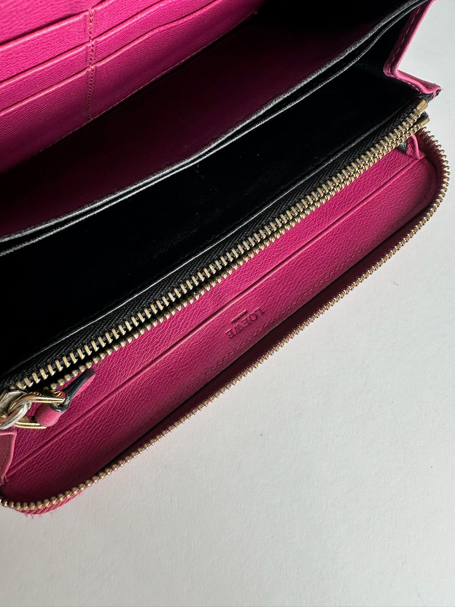 Loewe Vintage Madrid Leather Wallet Pink Size ONE SIZE - 4 Thumbnail