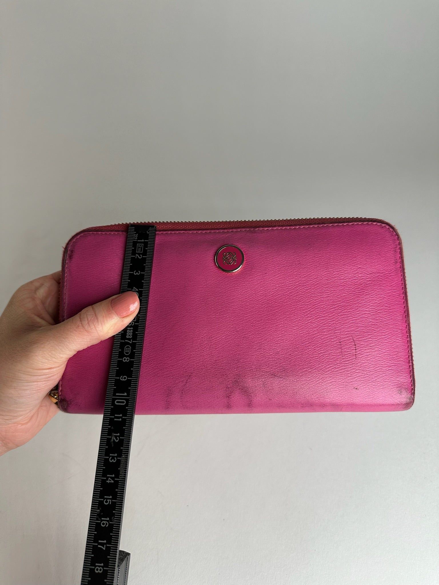 Loewe Vintage Madrid Leather Wallet Pink Size ONE SIZE - 8 Thumbnail