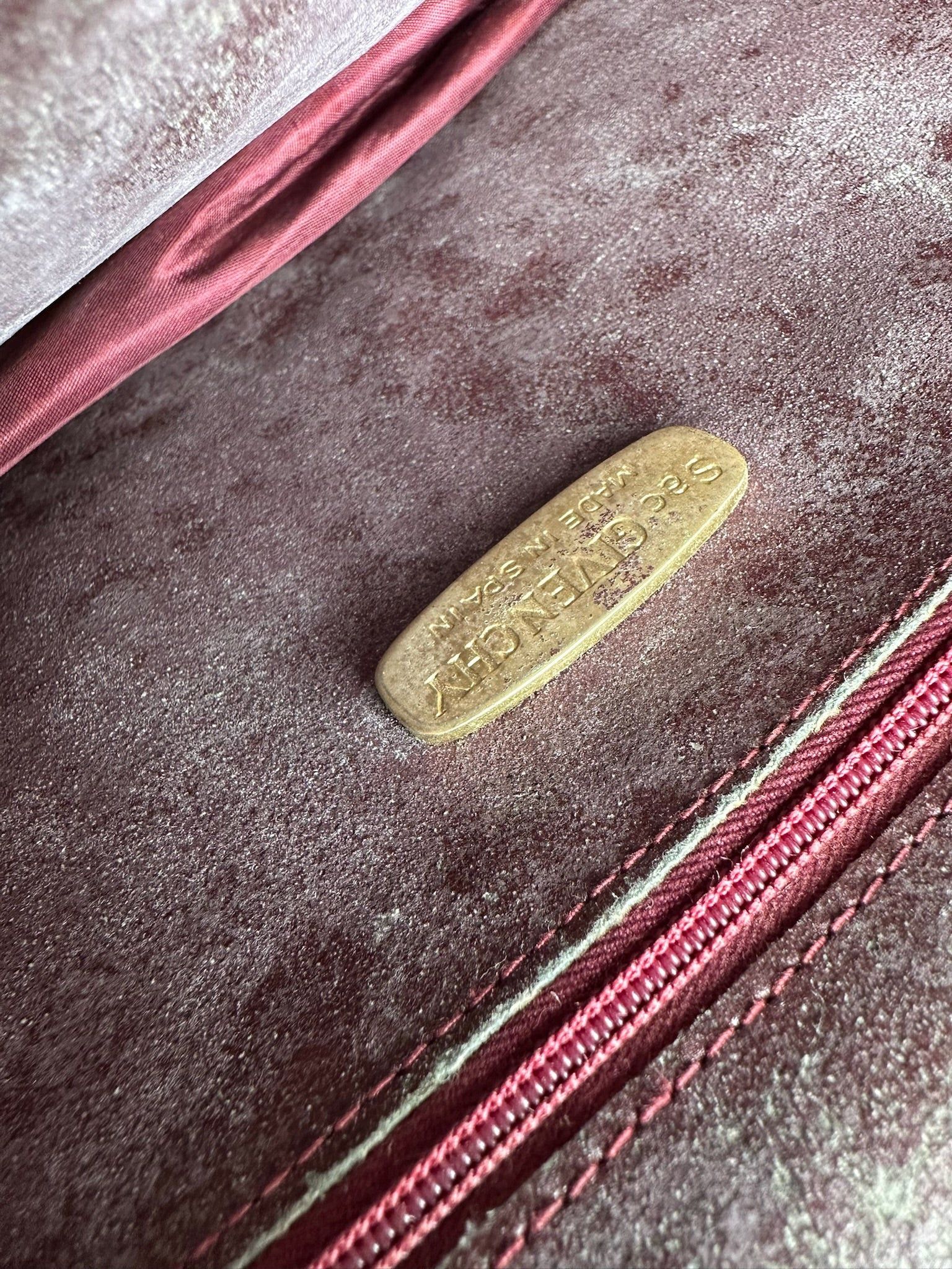 Givenchy Vintage Leather Shoulder Bag Burgundy Size ONE SIZE - 5 Thumbnail
