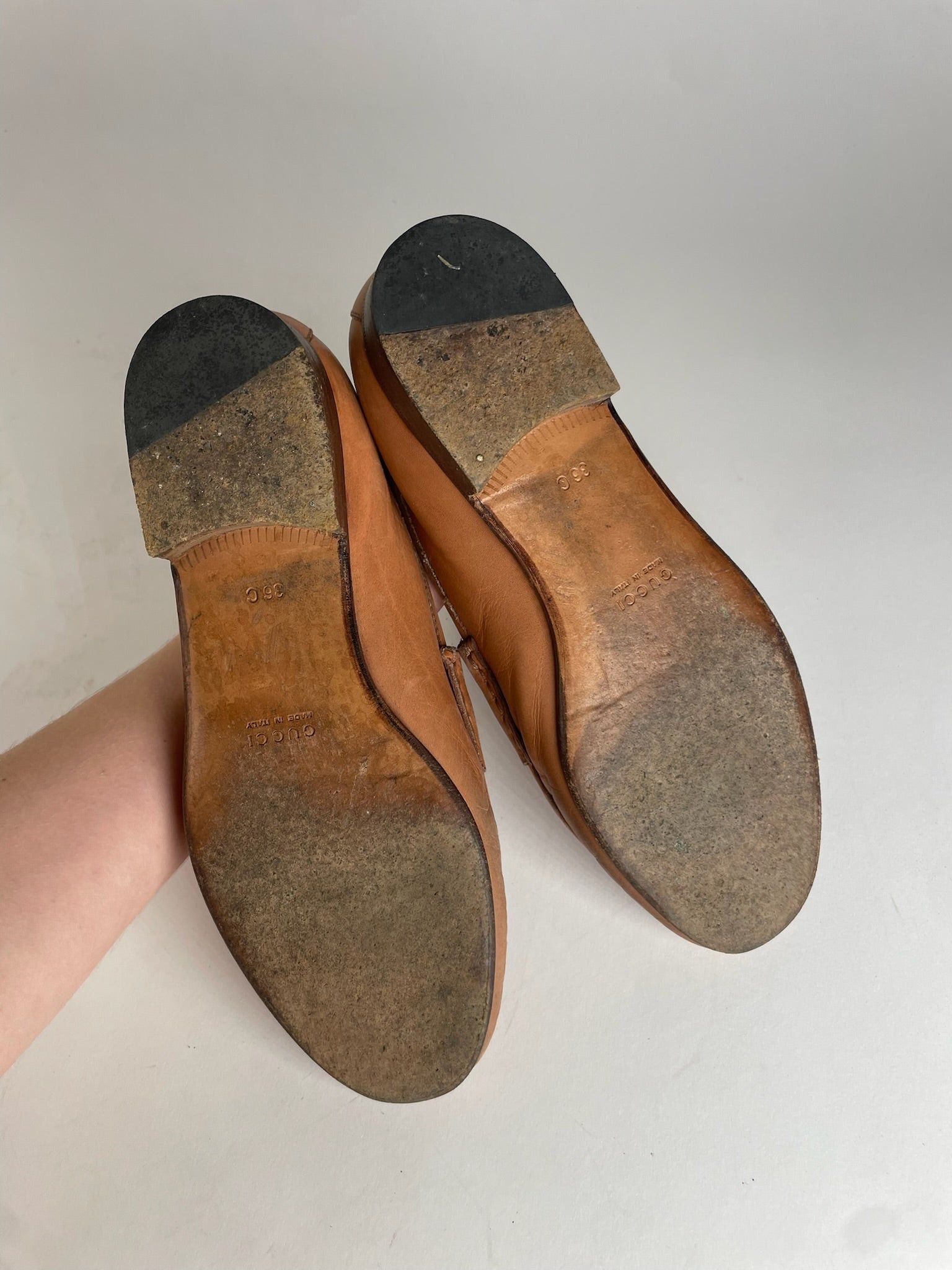 Gucci Vintage Horsebit Leather Loafer Brown Size US 5 / IT 35 - 6 Thumbnail