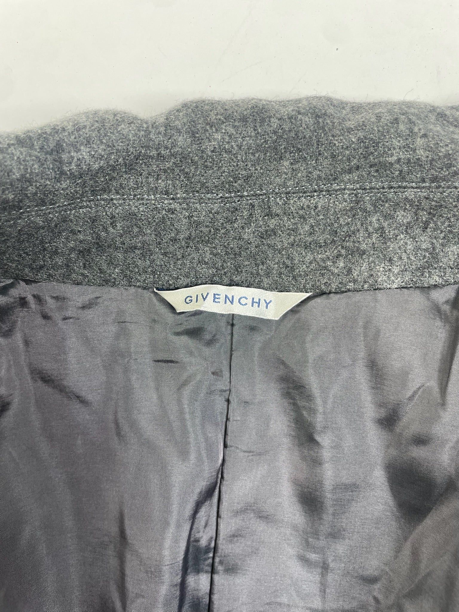 Givenchy Vintage Wool Coat Grey Size US M / EU 48-50 / 2 - 5 Thumbnail