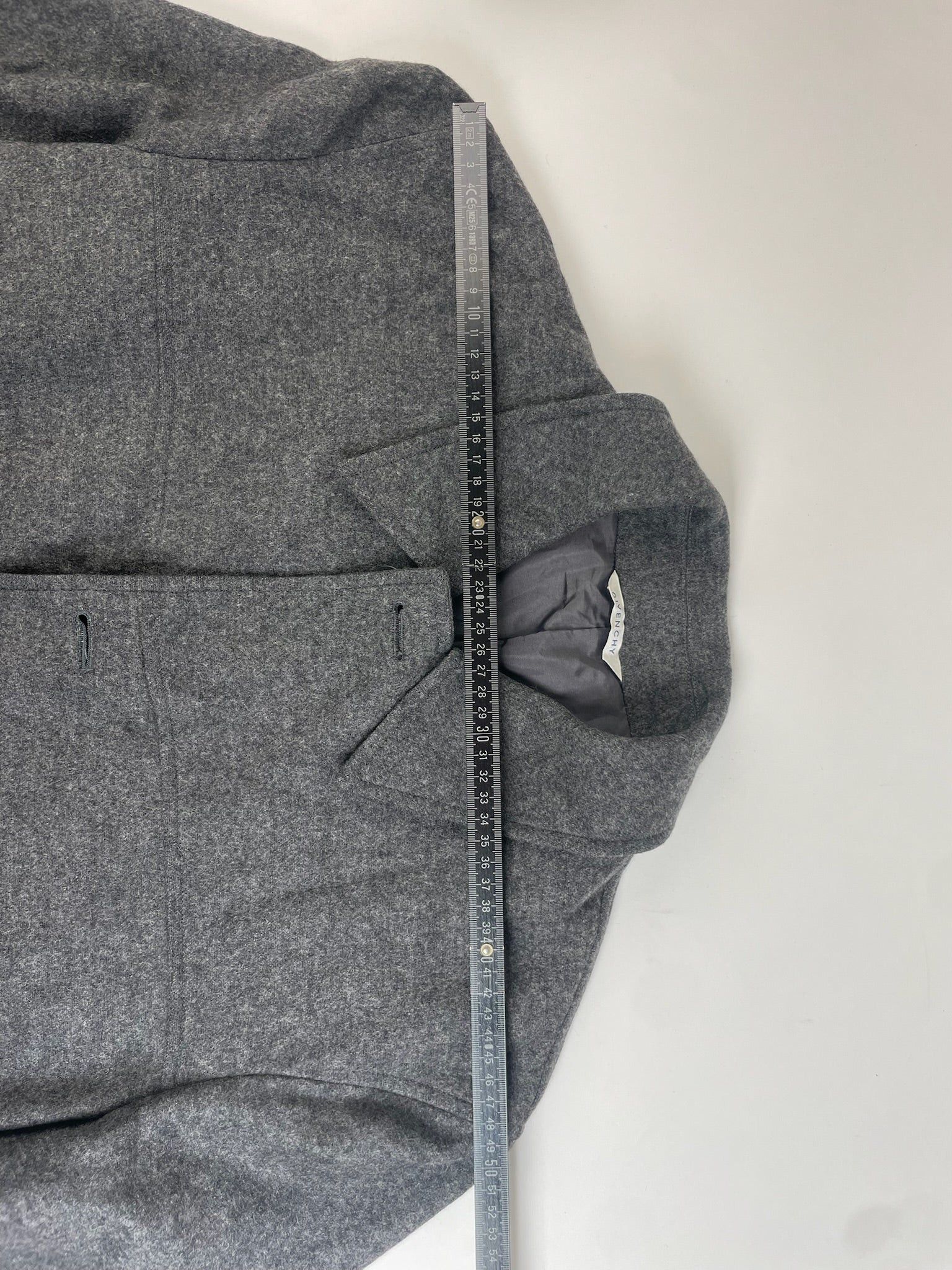 Givenchy Vintage Wool Coat Grey Size US M / EU 48-50 / 2 - 9 Thumbnail