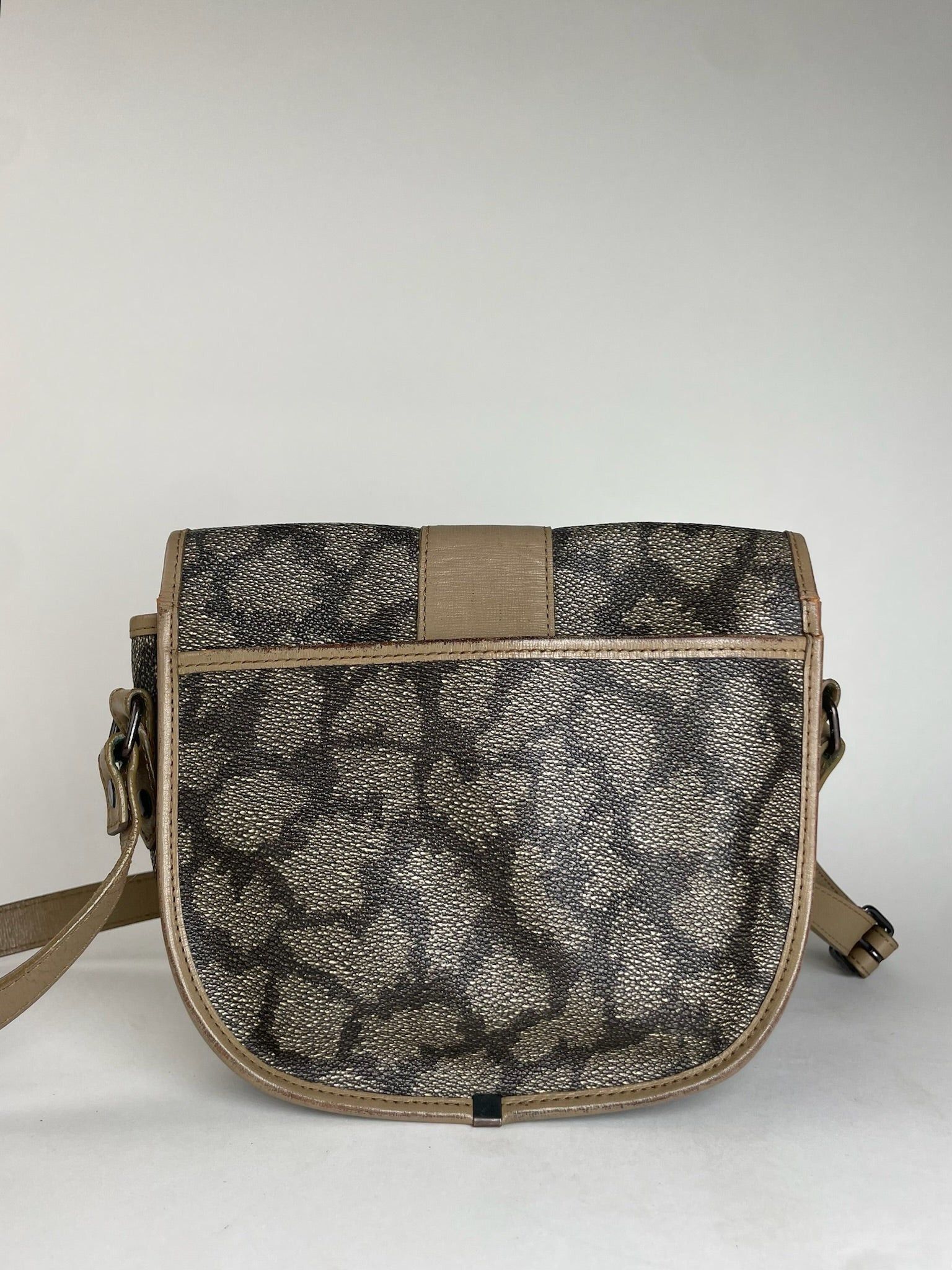 Other Vintage Yves Saint Laurent Stone Emblossed Leather Shoulder Size ONE SIZE - 9 Thumbnail
