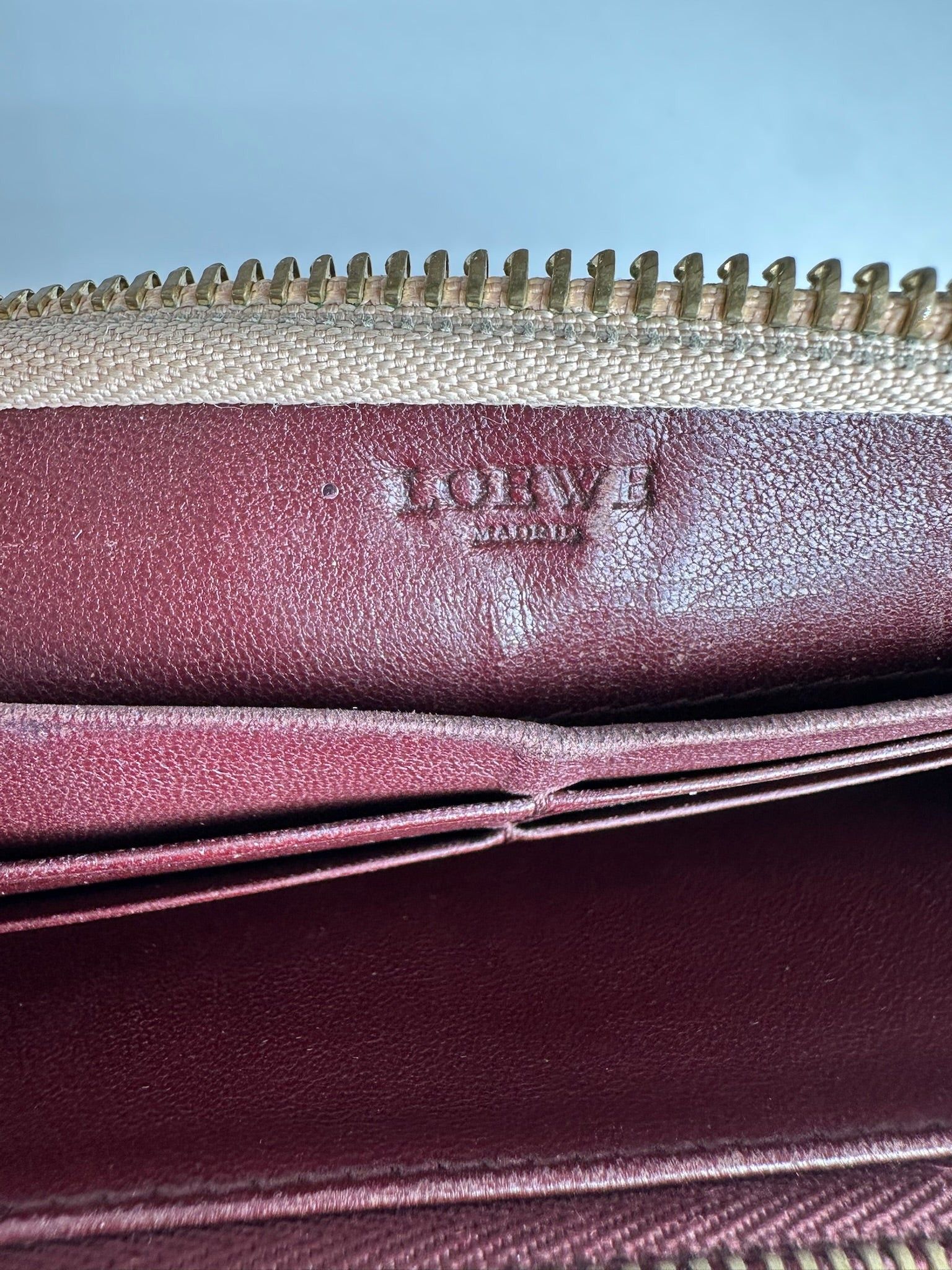 Loewe Vintage Madrid Leather Wallet Brown Size ONE SIZE - 5 Thumbnail