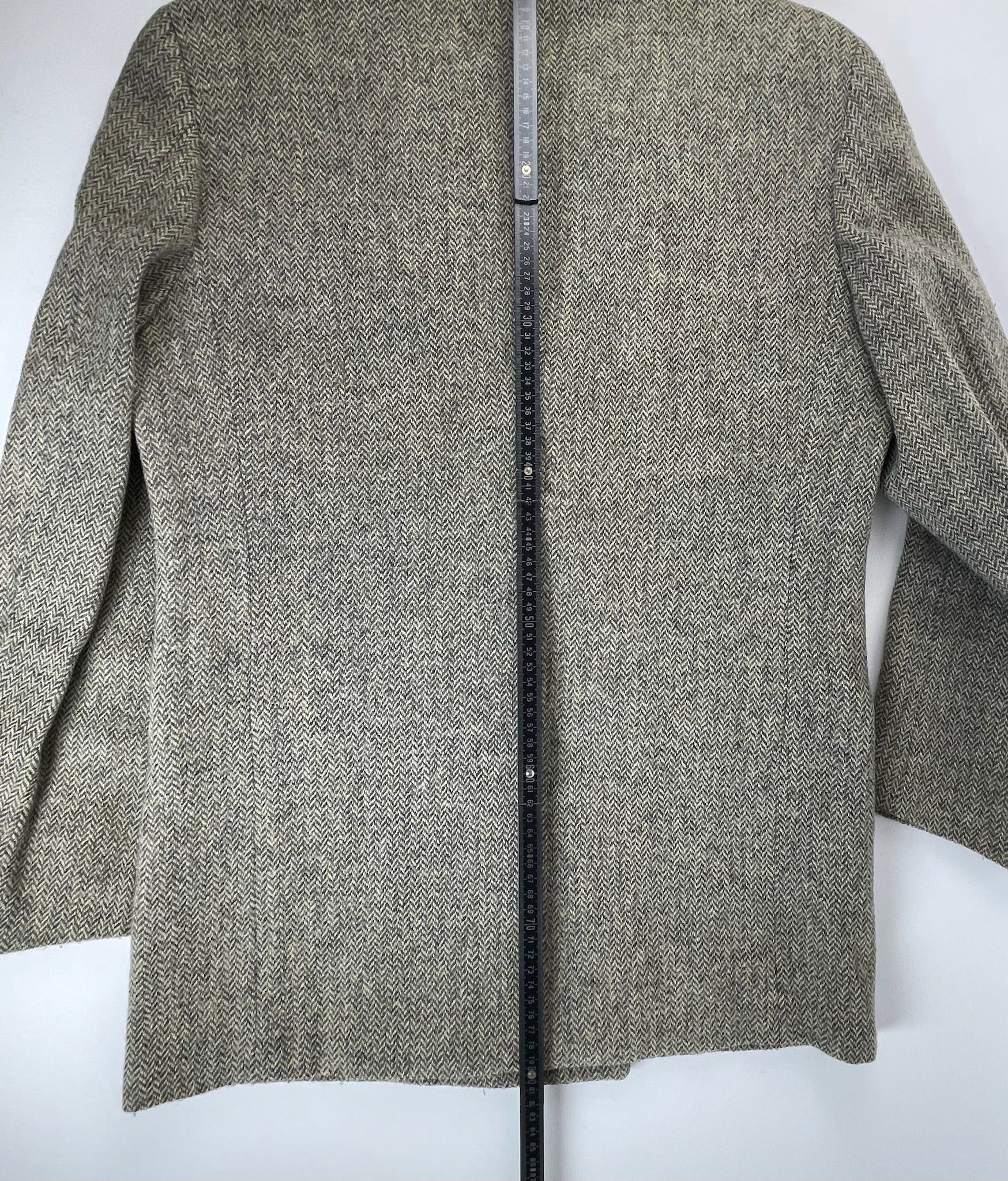 Fendi Vintage wool blazer / short coat brown grey Size M / US 6-8 / IT 42-44 - 10 Thumbnail