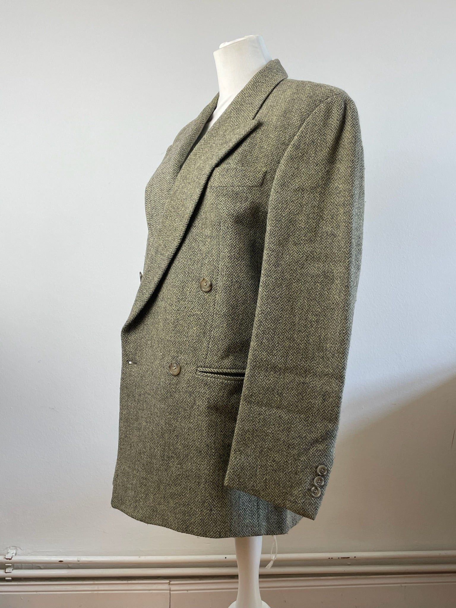 Fendi Vintage wool blazer / short coat brown grey Size M / US 6-8 / IT 42-44 - 2 Thumbnail