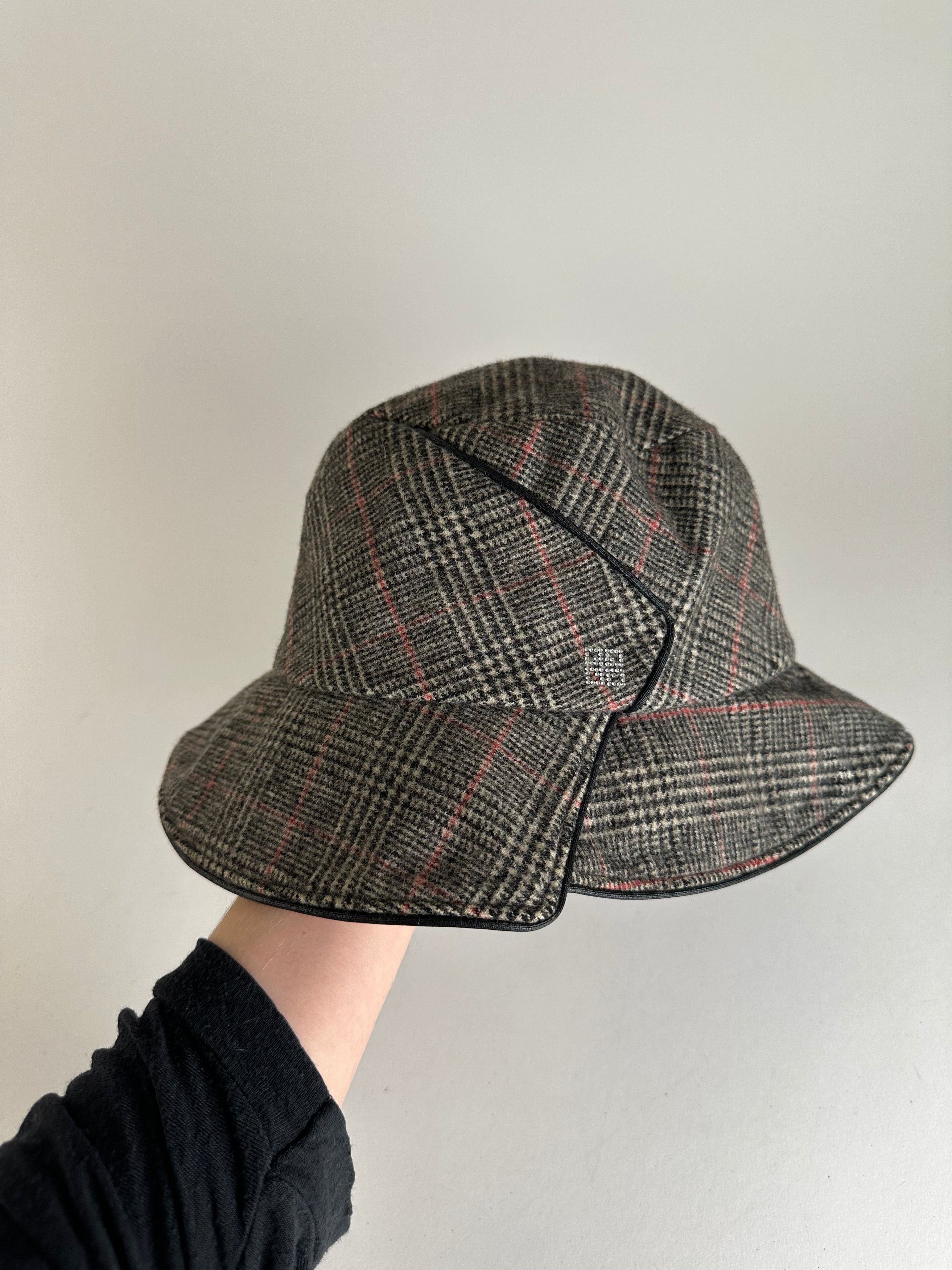 Givenchy Vintage Wool Hat Grey Brown M Size ONE SIZE - 5 Thumbnail