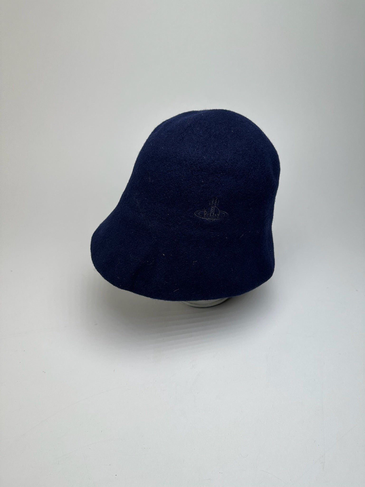 Vivienne Westwood Vintage Wool Bucket Hat Navy M Size ONE SIZE - 10 Thumbnail