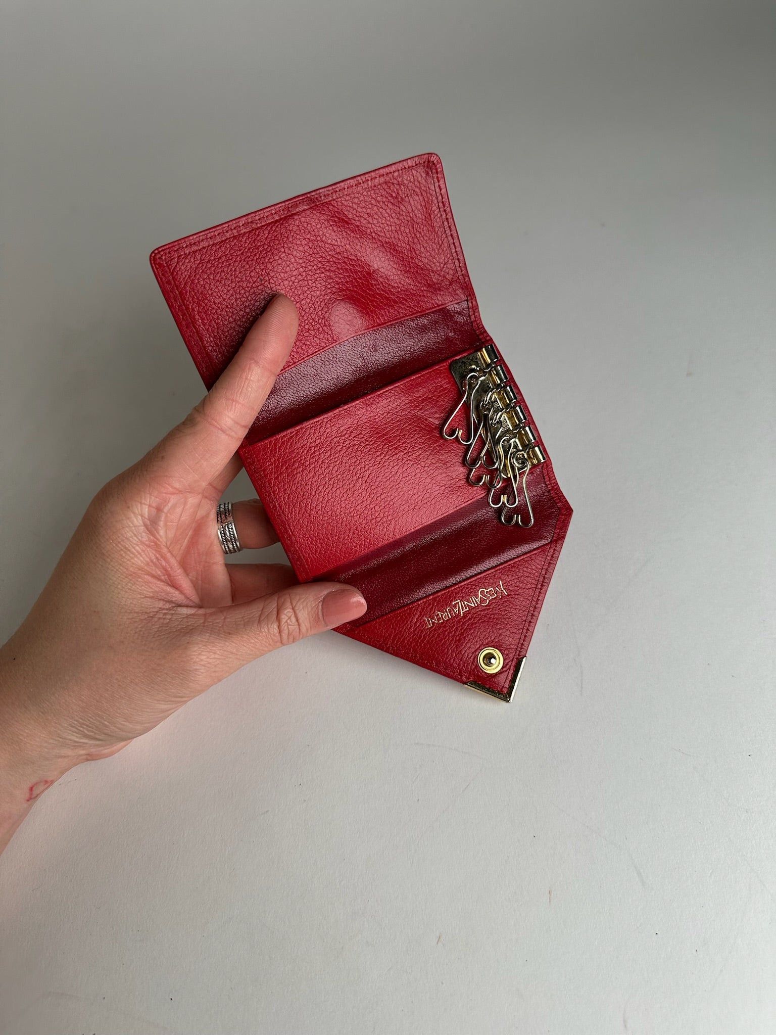 Other Vintage Yves Saint Laurent Leather Card Holder \ Key Holder Size ONE SIZE - 3 Thumbnail