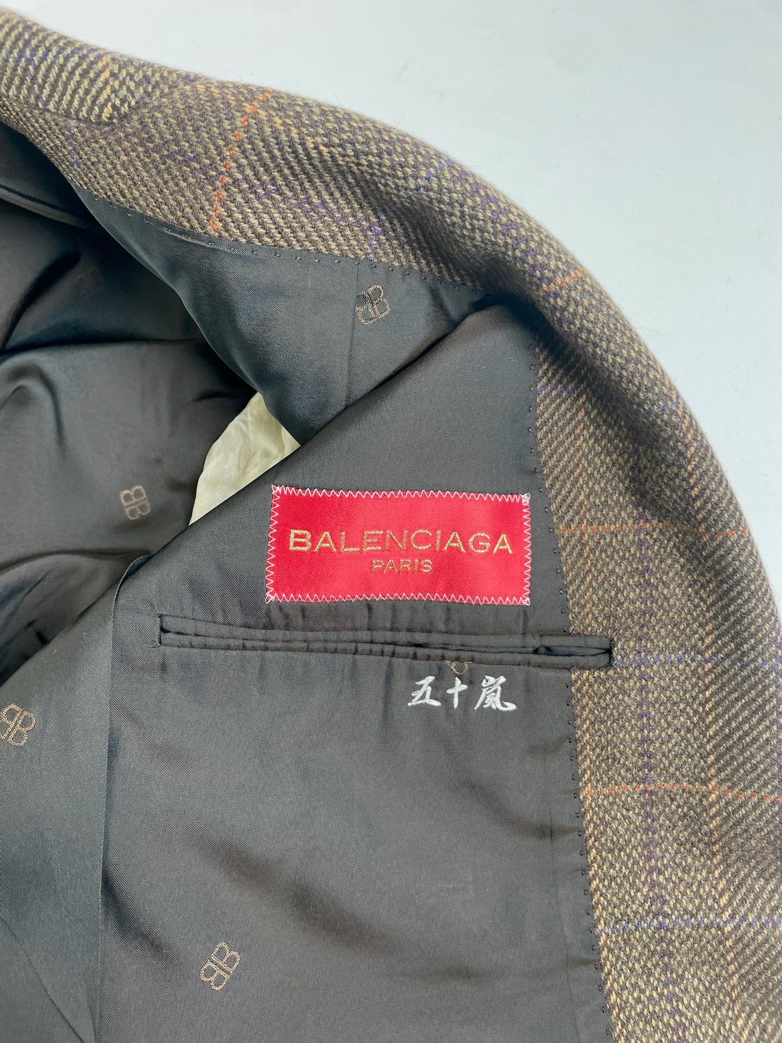 Balenciaga Vintage Wool Blazer Brown Size M / US 6-8 / IT 42-44 - 4 Thumbnail