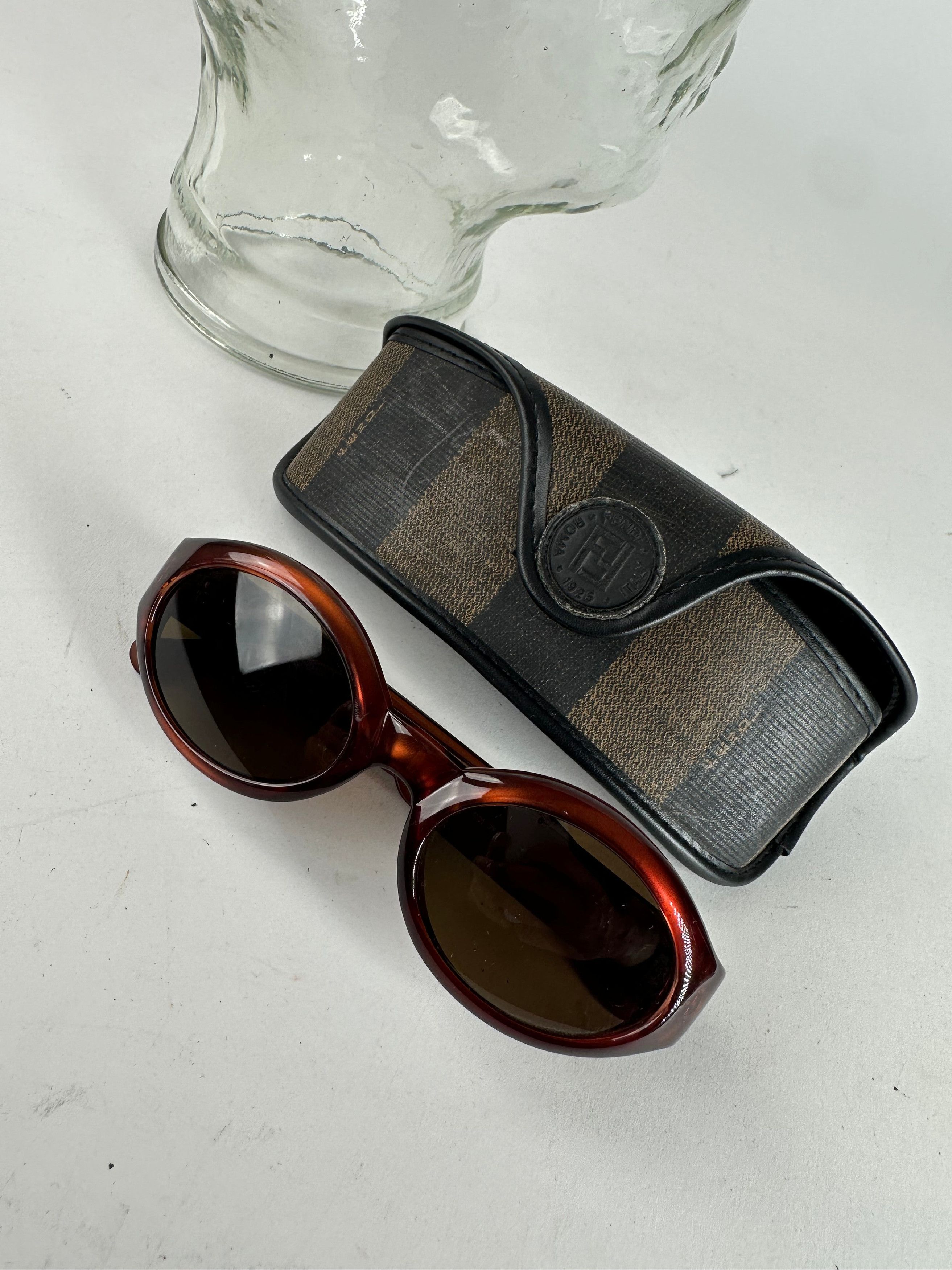 Fendi Vintage Roma Sunglasses Brown Size ONE SIZE - 11 Thumbnail