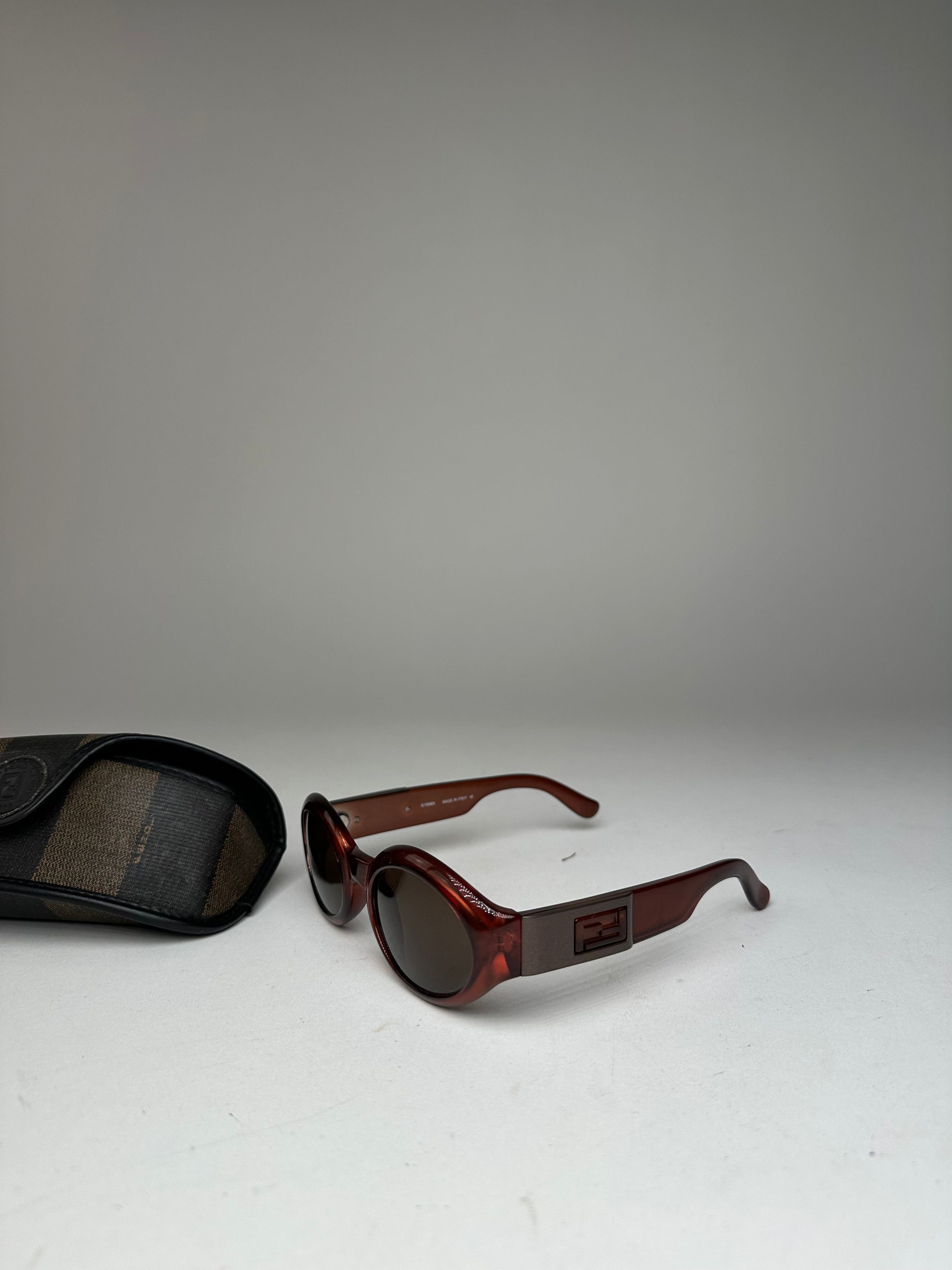 Fendi Vintage Roma Sunglasses Brown Size ONE SIZE - 12 Thumbnail