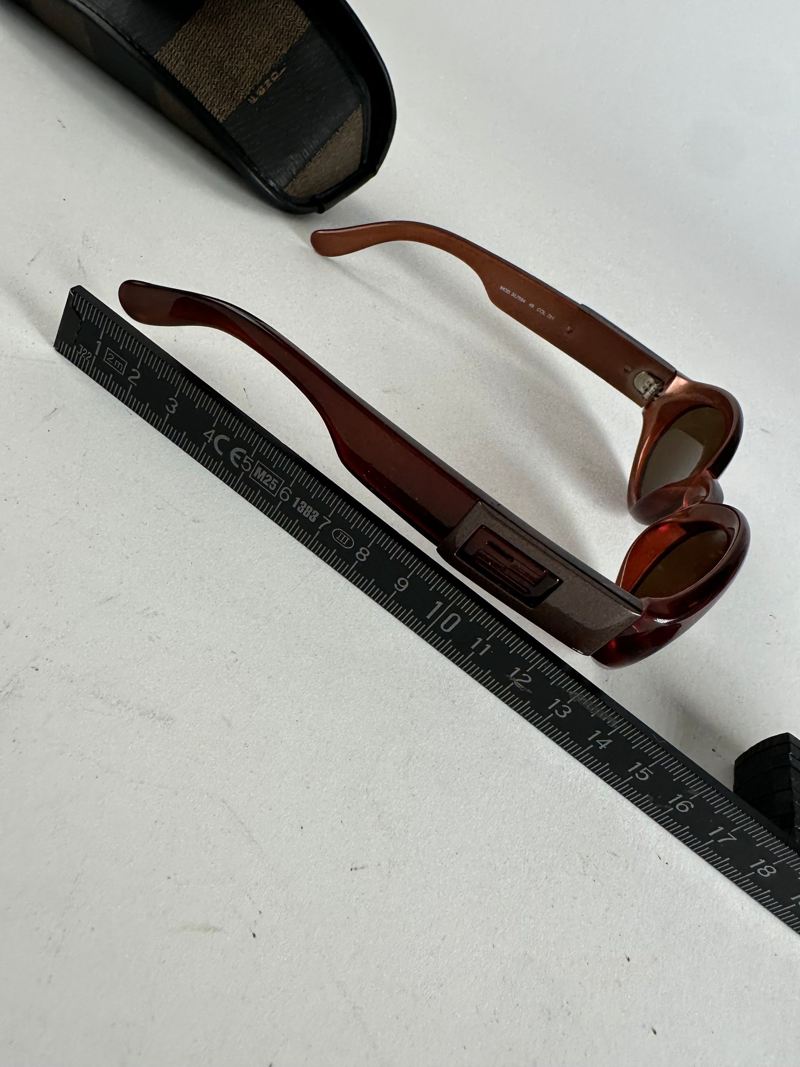 Fendi Vintage Roma Sunglasses Brown Size ONE SIZE - 5 Thumbnail