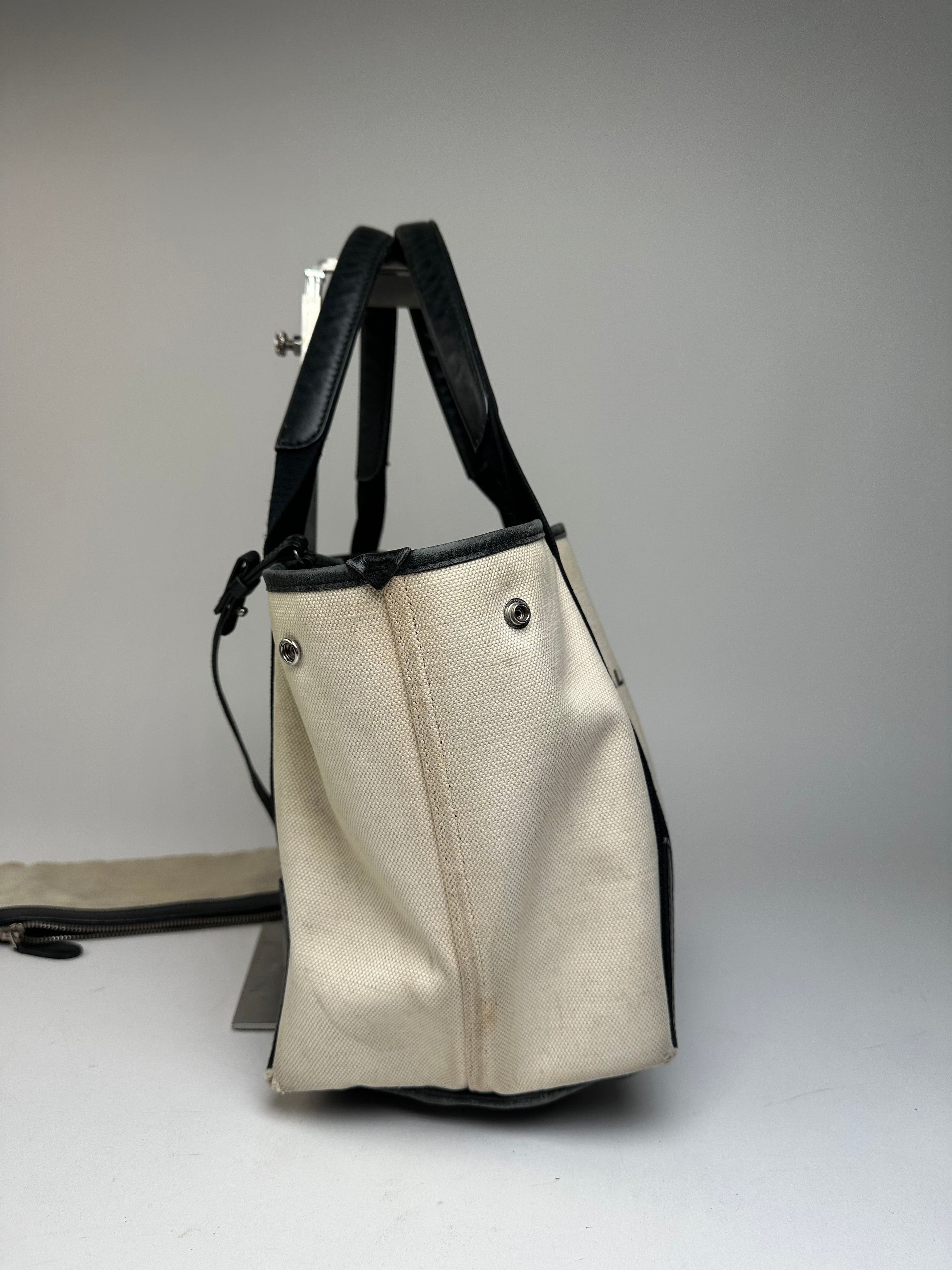 Balenciaga Vintage Tote Bag Black White Size ONE SIZE - 9 Thumbnail