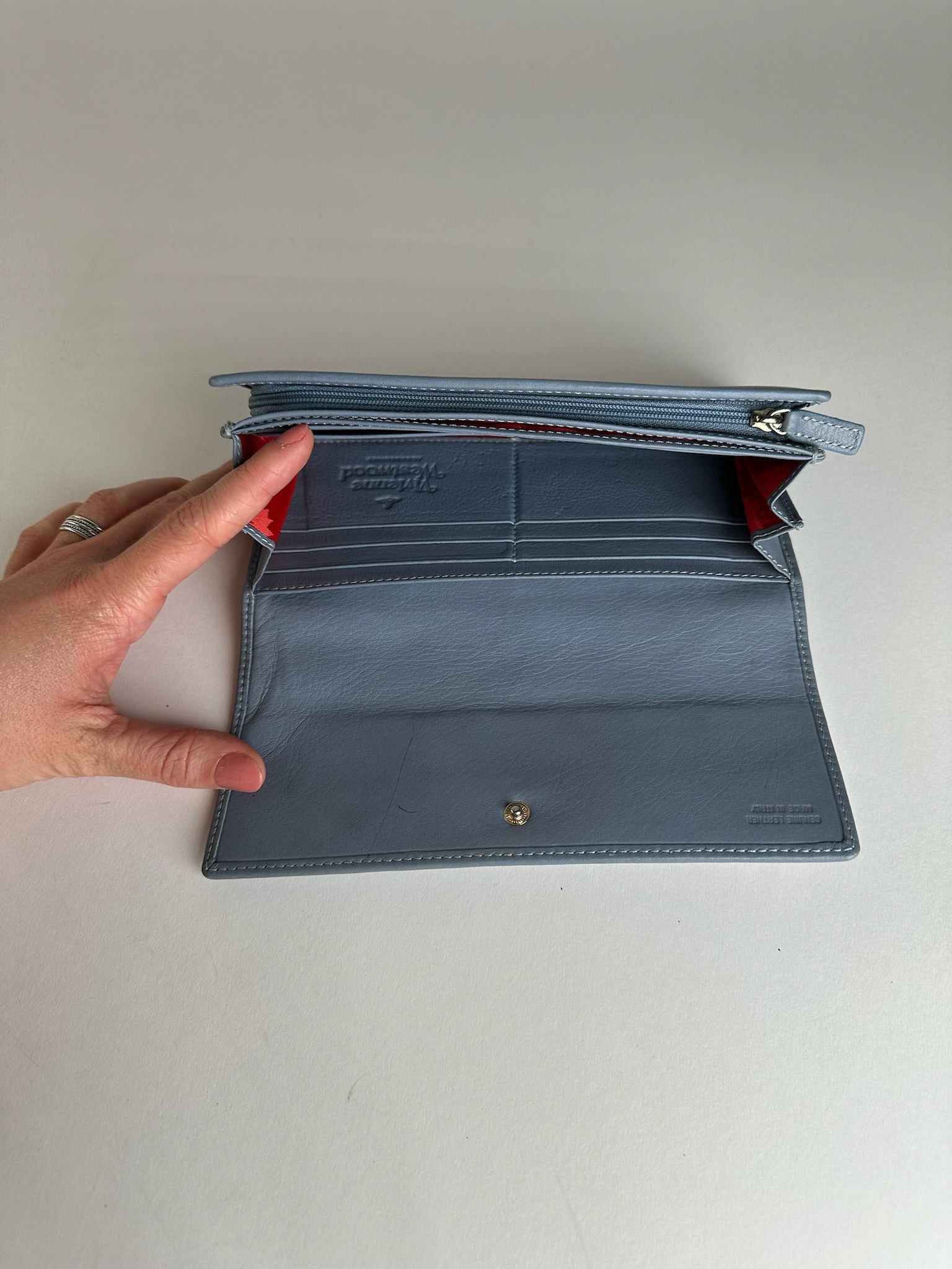 Vivienne Westwood Vintage Leather Wallet Blue Size ONE SIZE - 8 Thumbnail