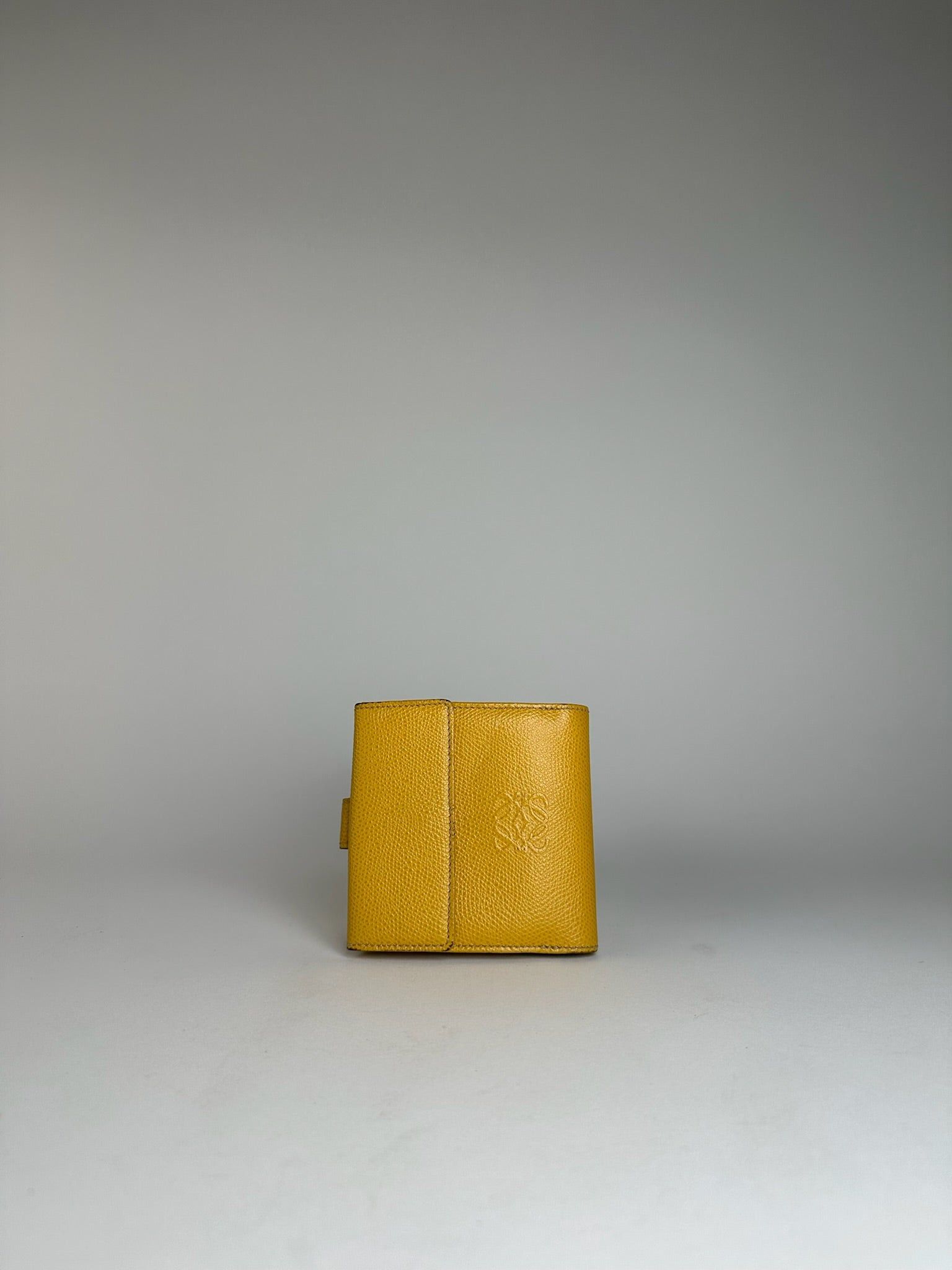 Loewe Vintage Anagram Snake Emblossed Leather Wallet Yellow Size ONE SIZE - 5 Thumbnail