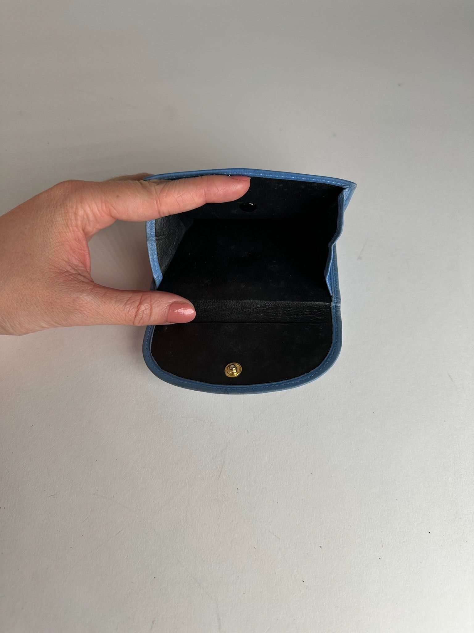 Loewe Vintage Madrid Soft Leather Wallet Blue Size ONE SIZE - 5 Thumbnail