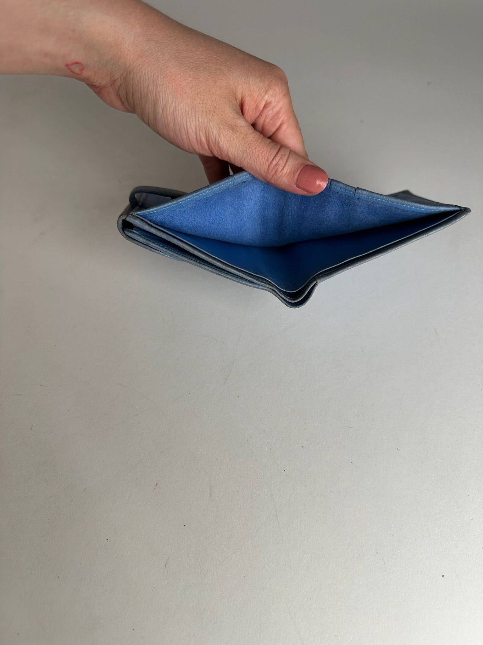 Loewe Vintage Madrid Soft Leather Wallet Blue Size ONE SIZE - 6 Thumbnail