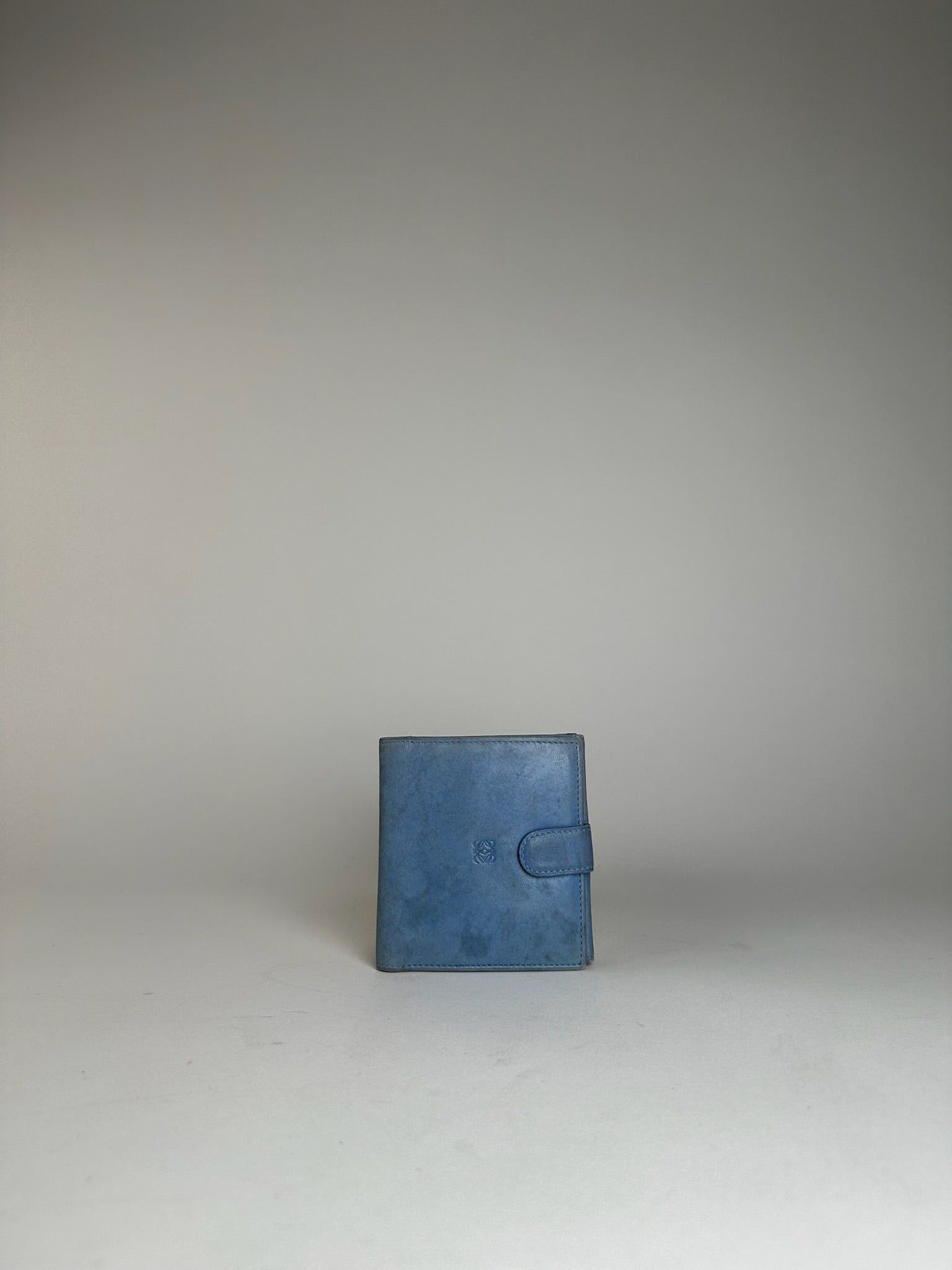 Loewe Vintage Madrid Soft Leather Wallet Blue Size ONE SIZE - 7 Thumbnail