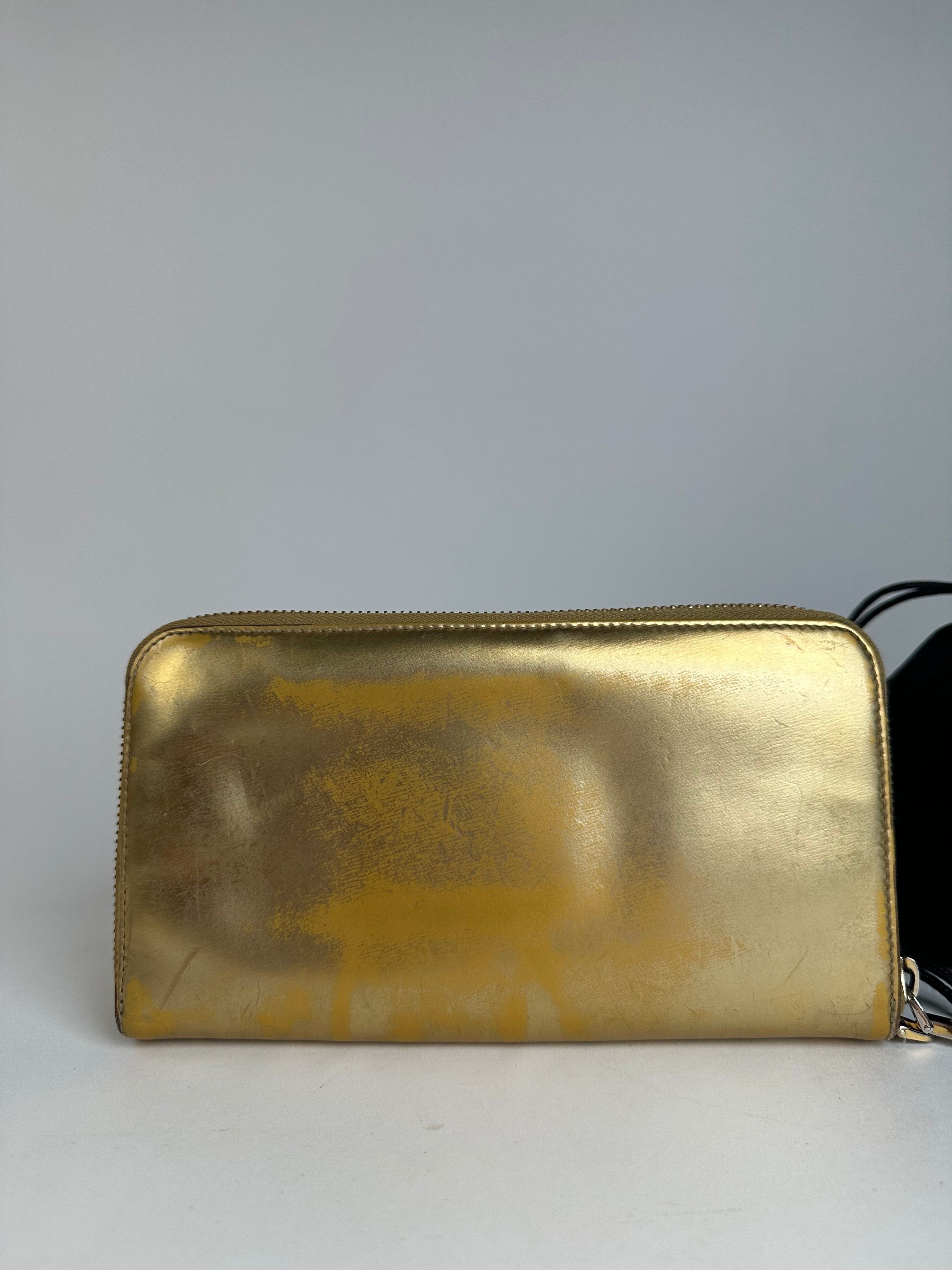Loewe Vintage Madrid Leather Zippy Wallet Gold Size ONE SIZE - 9 Thumbnail