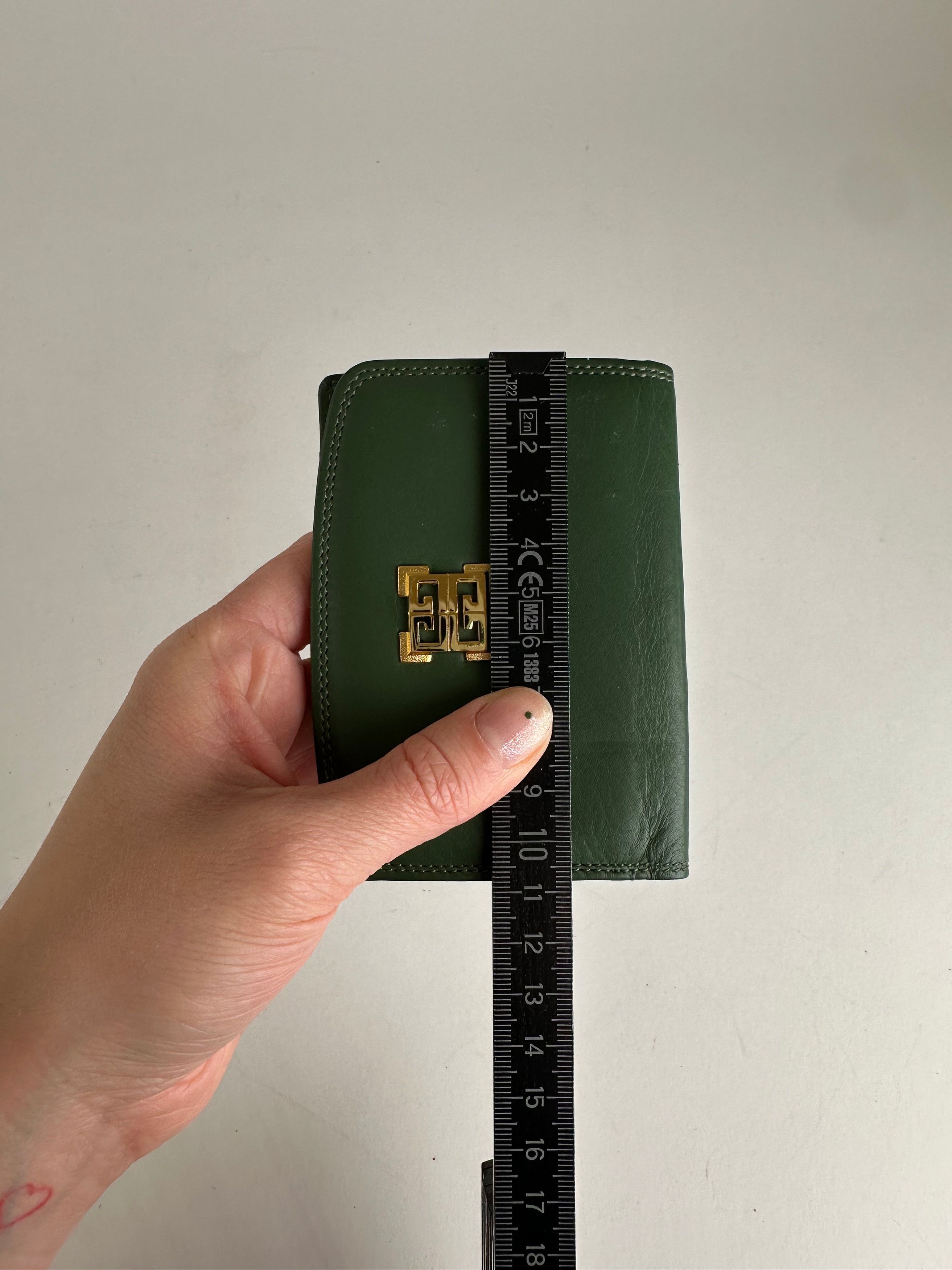 Givenchy Vintage Leather Card Holder Green Size ONE SIZE - 5 Thumbnail