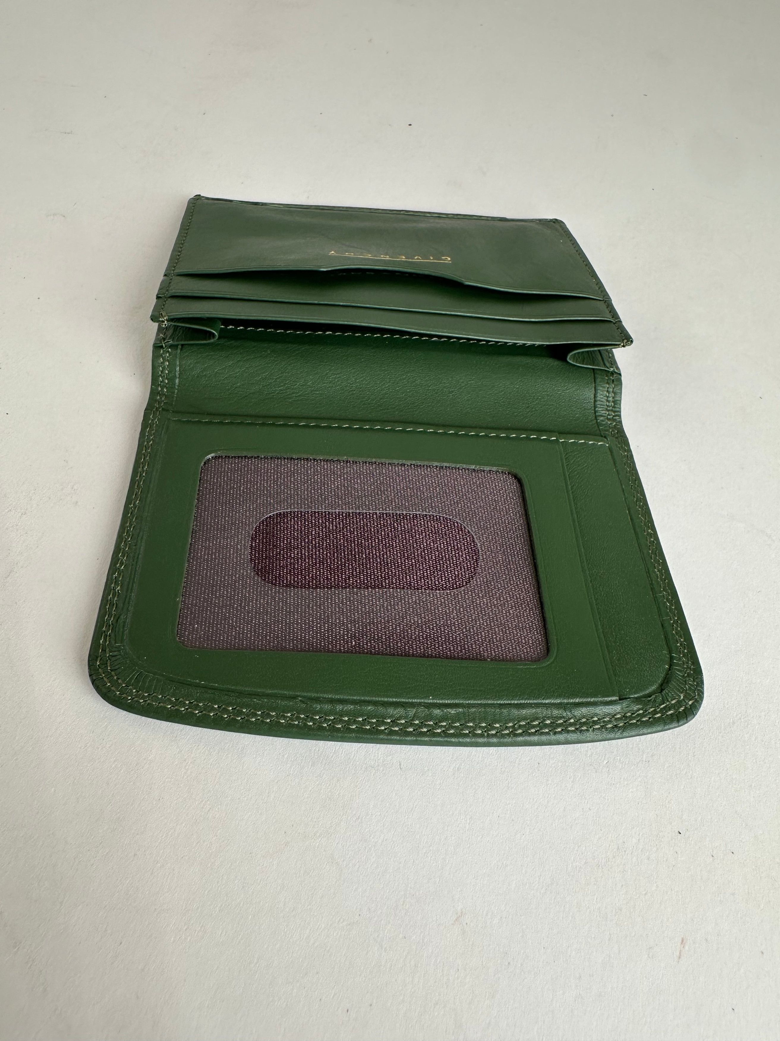 Givenchy Vintage Leather Card Holder Green Size ONE SIZE - 4 Thumbnail