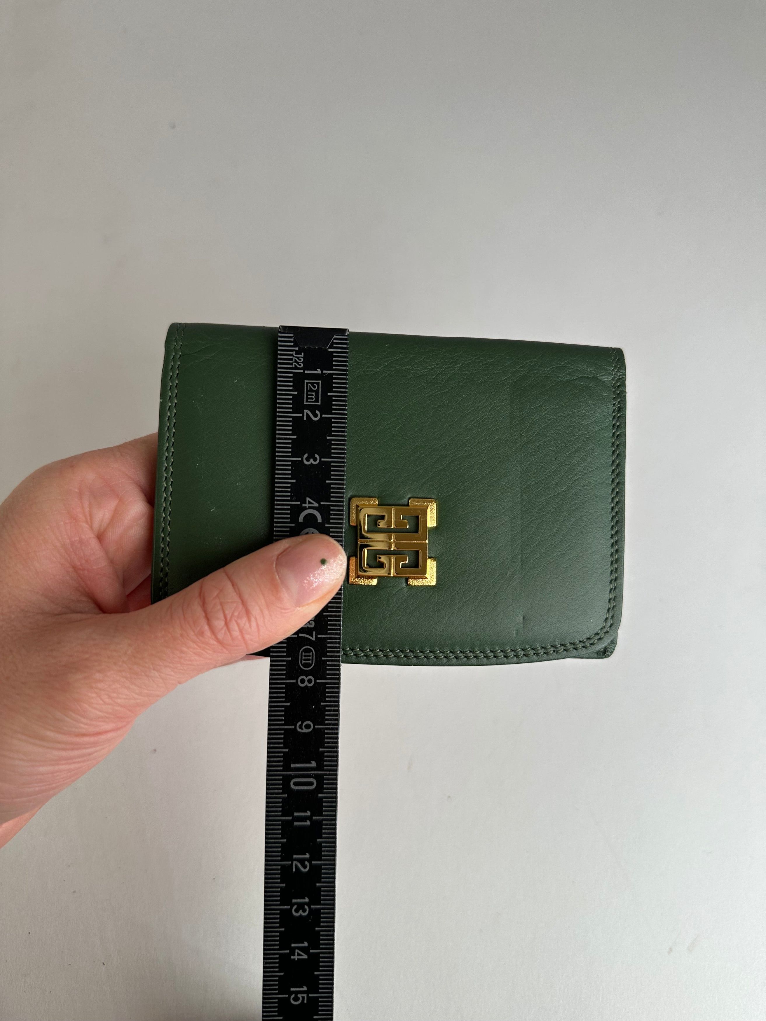 Givenchy Vintage Leather Card Holder Green Size ONE SIZE - 6 Thumbnail
