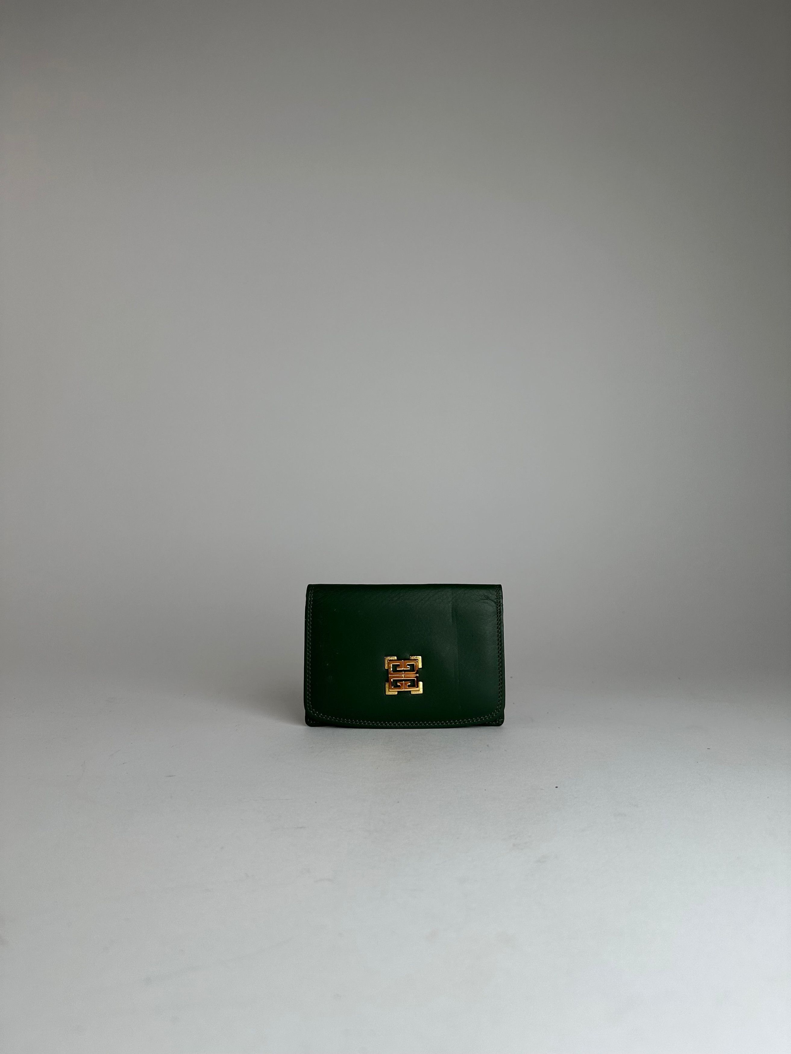 Givenchy Vintage Leather Card Holder Green Size ONE SIZE - 7 Thumbnail