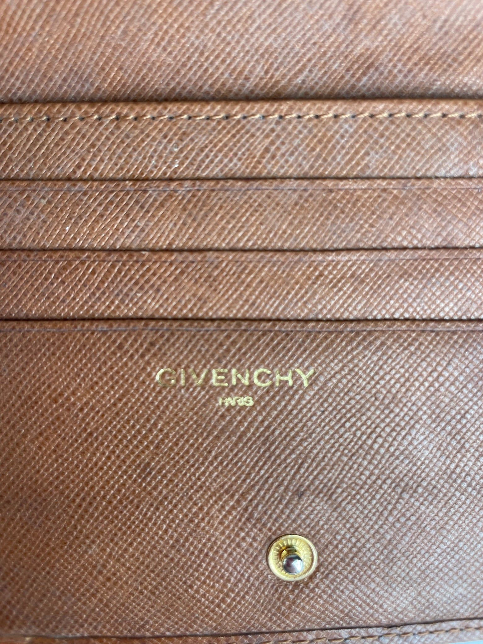 Givenchy Vintage Leather Wallet Brown Size ONE SIZE - 4 Thumbnail