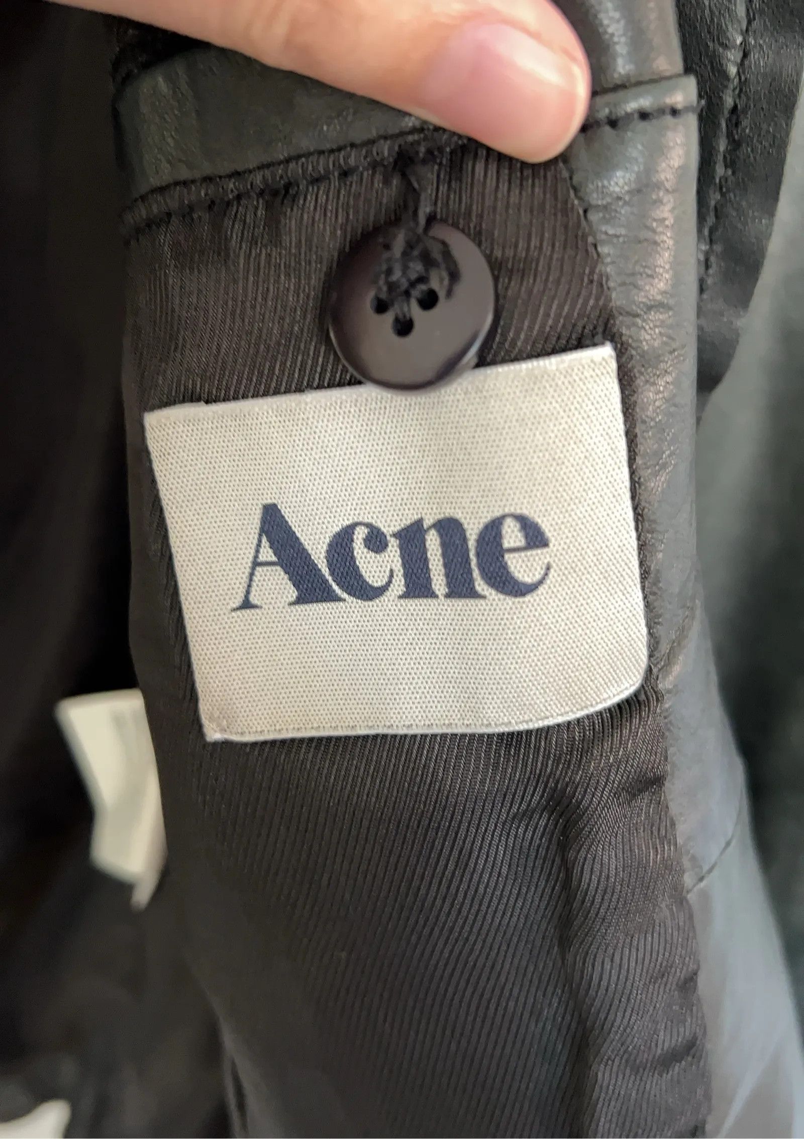 Acne Studios Acne Studios Smith Leather Jacket Size XS / US 0-2 / IT 36-38 - 2 Thumbnail