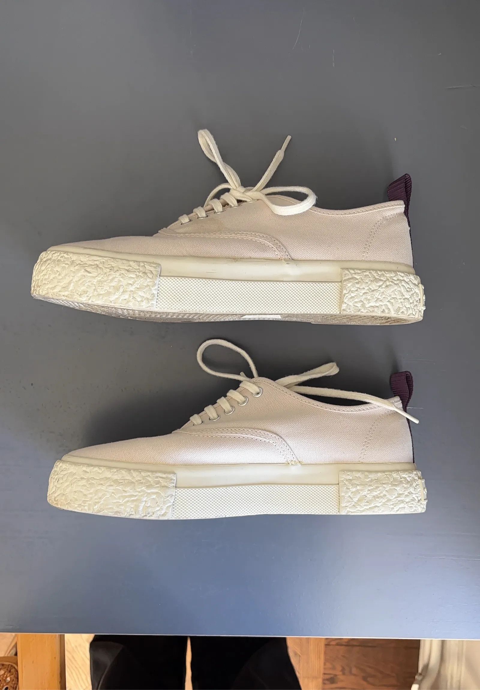 Eytys Eytys x H&M Mother Canvas White Sneakers Size US 9 / IT 39 - 6 Thumbnail