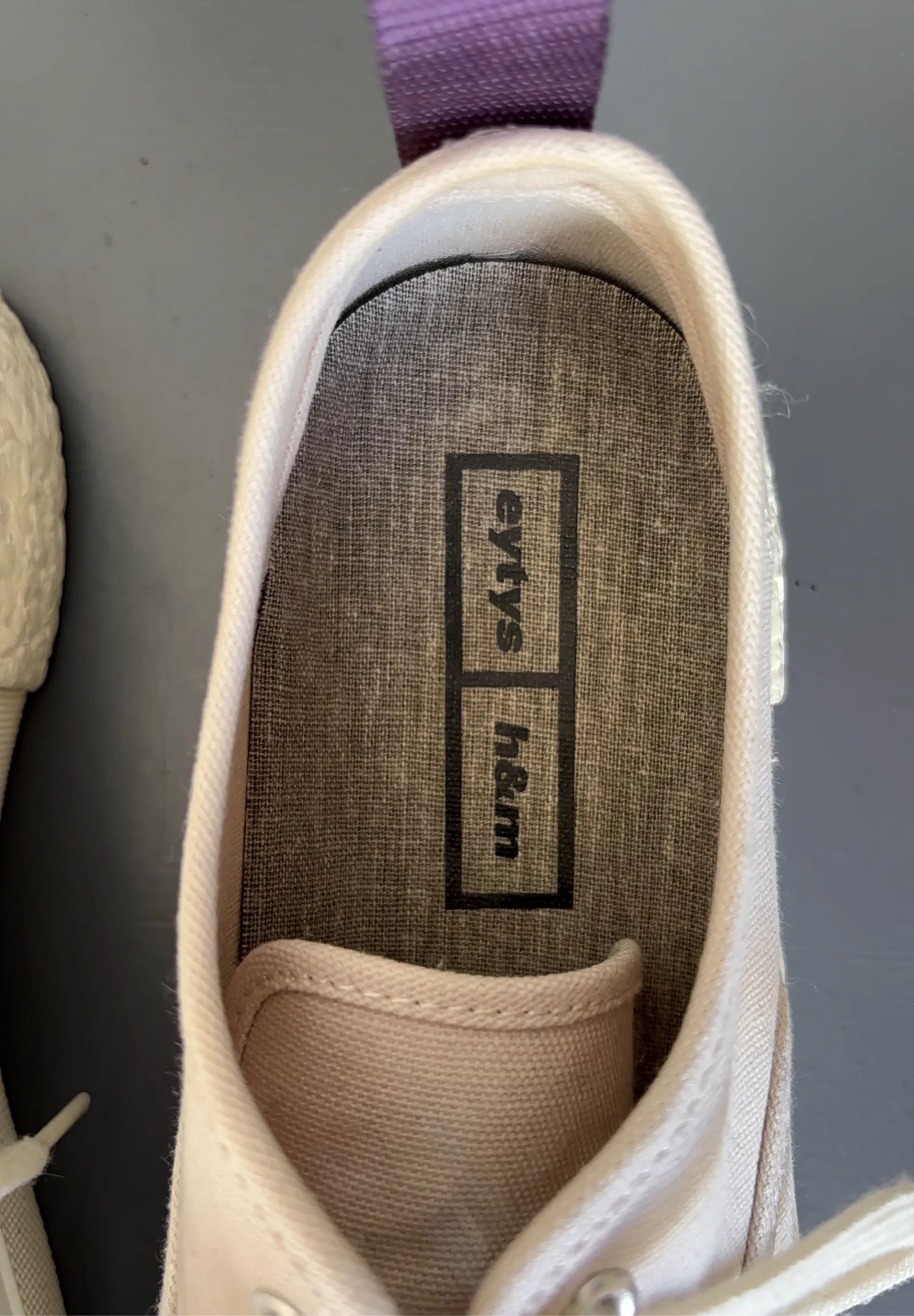 Eytys Eytys x H&M Mother Canvas White Sneakers Size US 9 / IT 39 - 2 Thumbnail