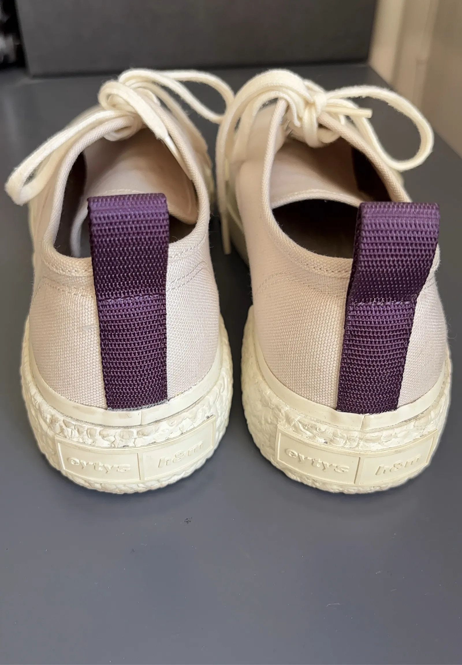 Eytys Eytys x H&M Mother Canvas White Sneakers Size US 9 / IT 39 - 7 Thumbnail