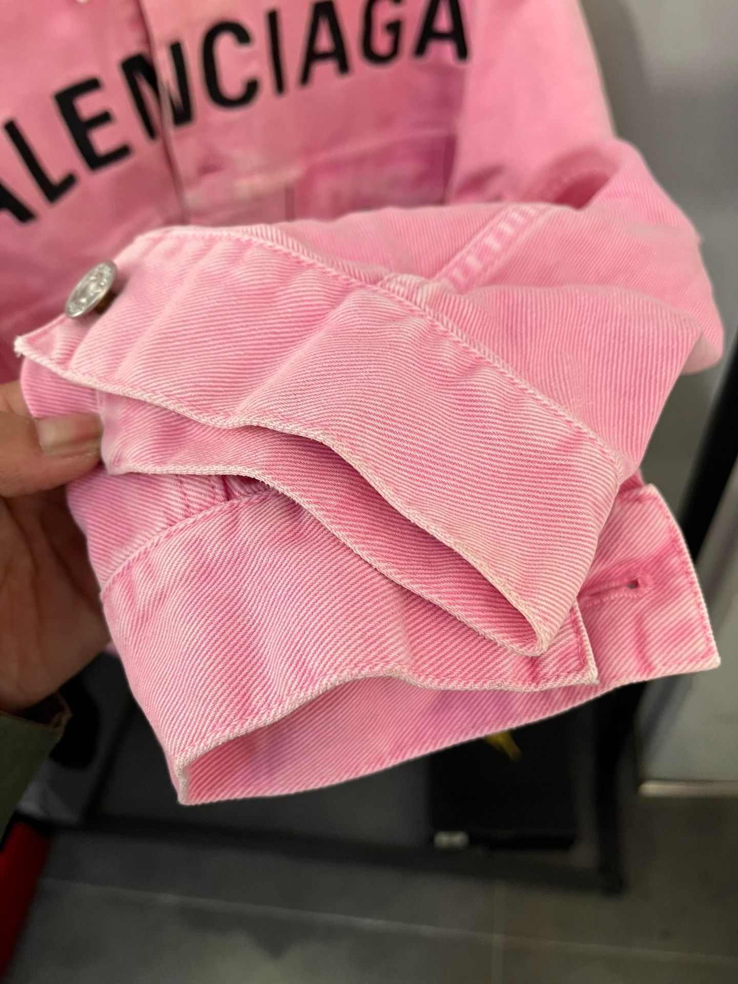 Balenciaga Balenciaga Denim Pink Jacket it_34 Women Size XXS / US 00 / IT 34 - 3 Thumbnail