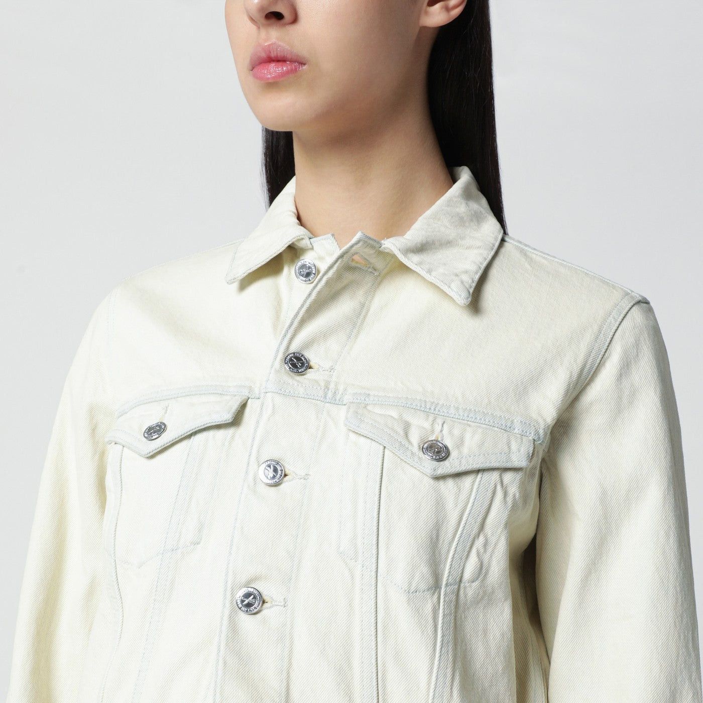 A.P.C. A.P.C. White Denim Jacket Size M / US 6-8 / IT 42-44 - 2 Thumbnail