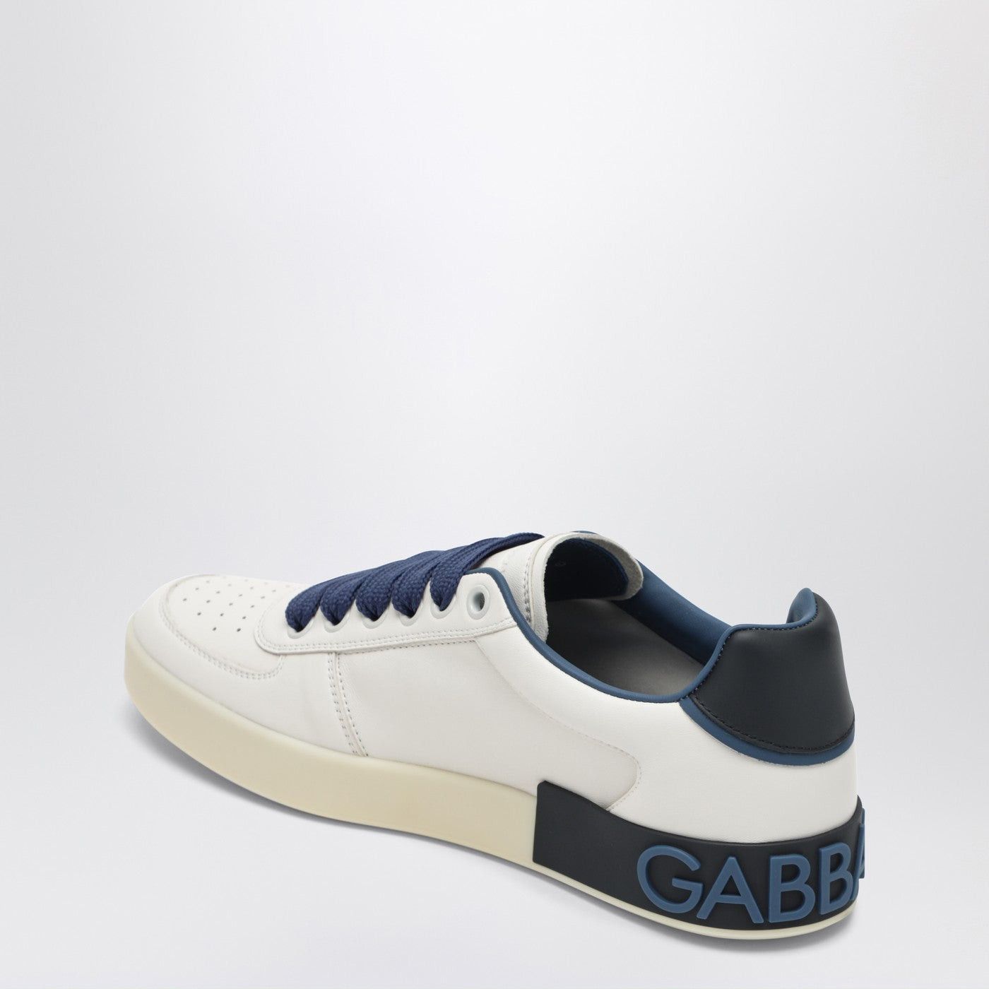Dolce & Gabbana Dolce&Gabbana Portofino Sneakers White/Denim Blue Size US 12 / EU 45 - 2 Thumbnail