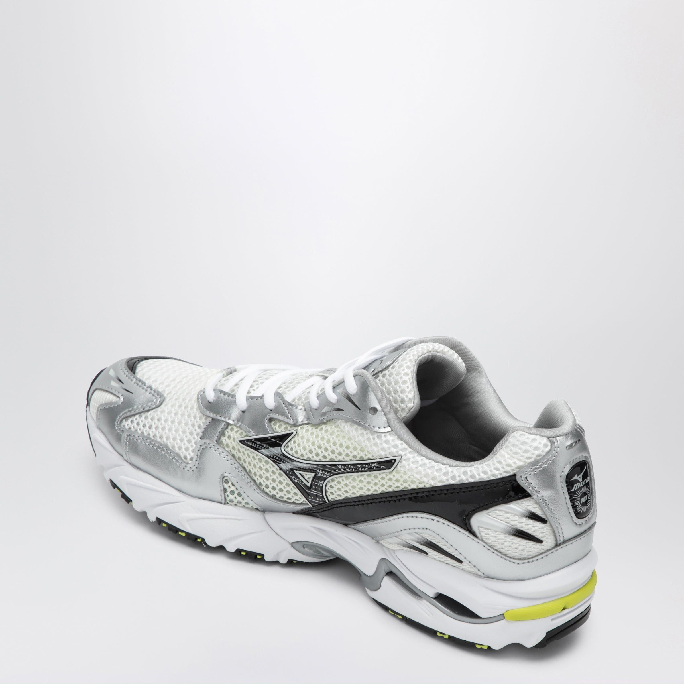 Mizuno Mizuno Sneakers Slwave Rider 10 Snow White/Black/Sylvan Green Size US 8.5 / EU 41-42 - 2 Thumbnail