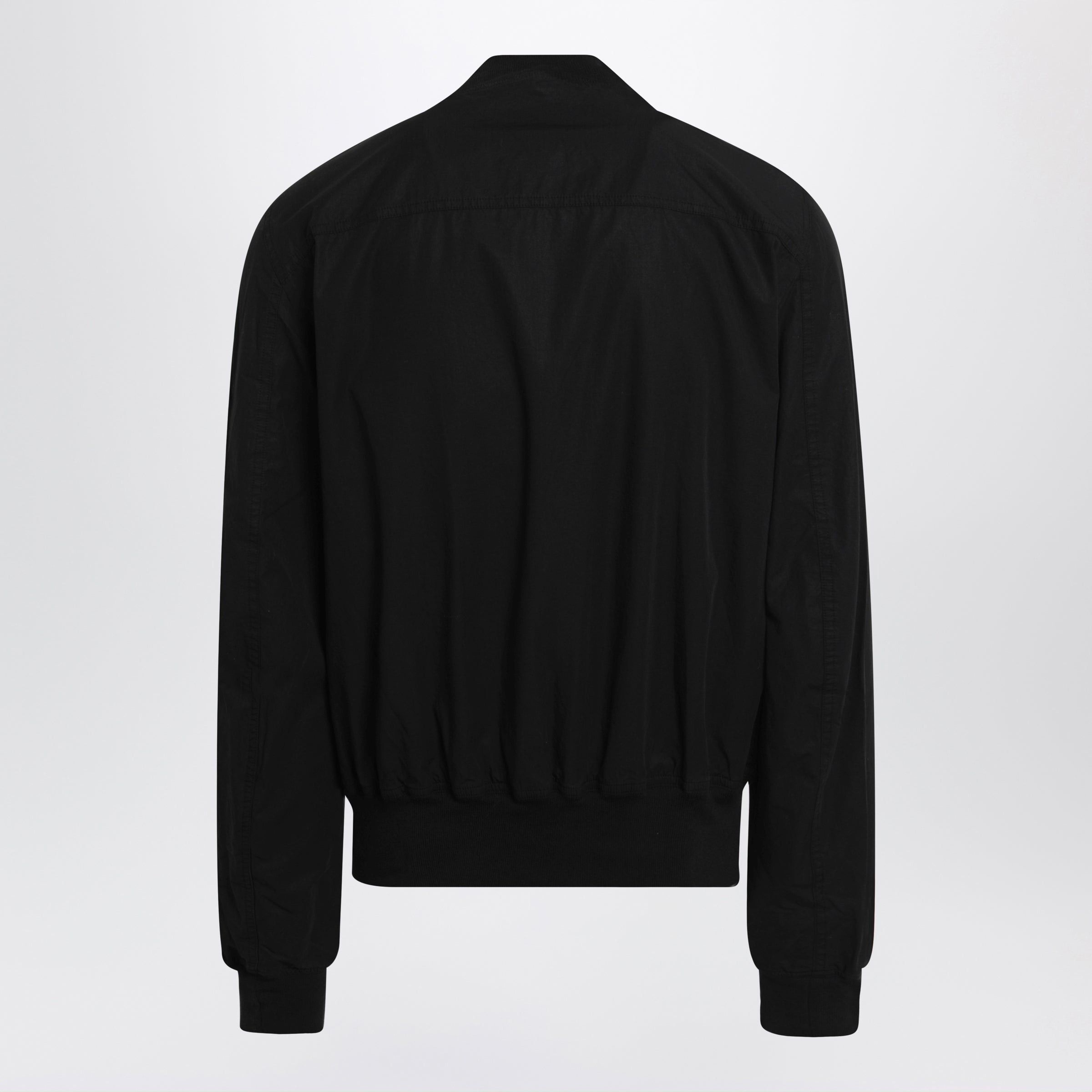 Rick Owens Drkshdw Drkshdw Bauhaus Flight Ribbed Cotton Bomber Jacket In Black Size US M / EU 48-50 / 2 - 2 Thumbnail