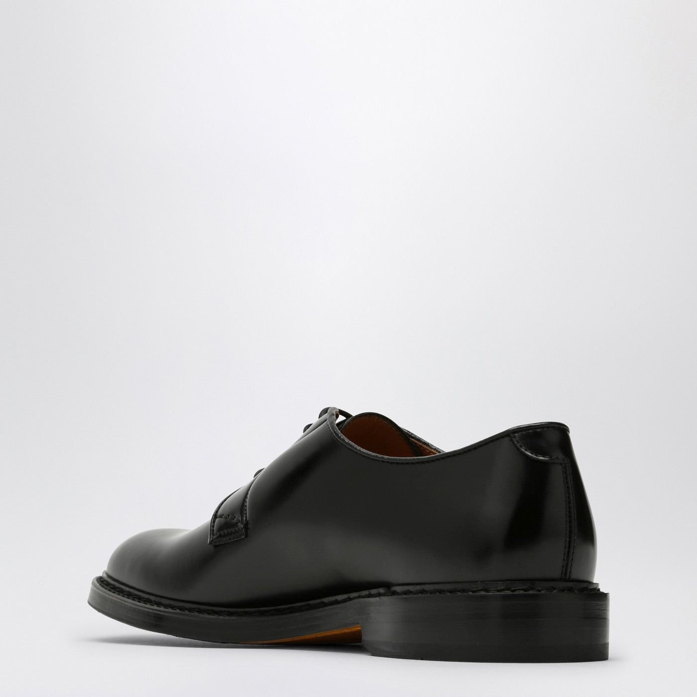 Doucal's Doucal's Black Leather Lace-Up Size US 10.5 / EU 43-44 - 2 Thumbnail