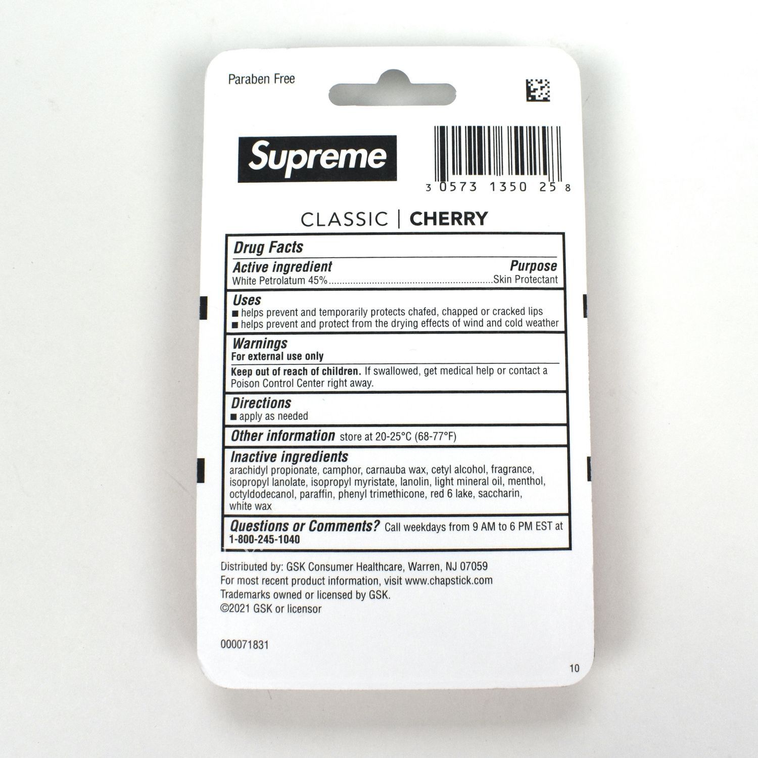 Supreme Supreme Box Logo Chapstick 3-Pack DS SS22 Size ONE SIZE - 3 Thumbnail