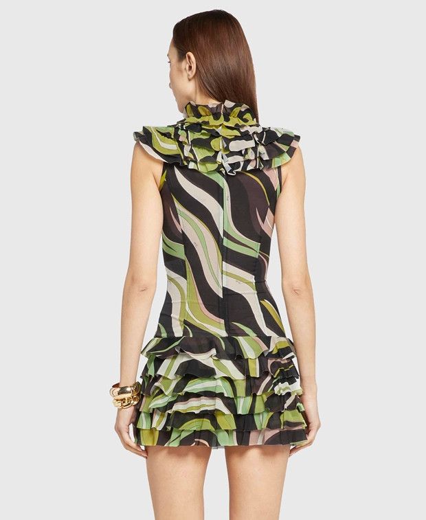 Emilio Pucci Ruffle dress Size XS / US 0-2 / IT 36-38 - 2 Thumbnail