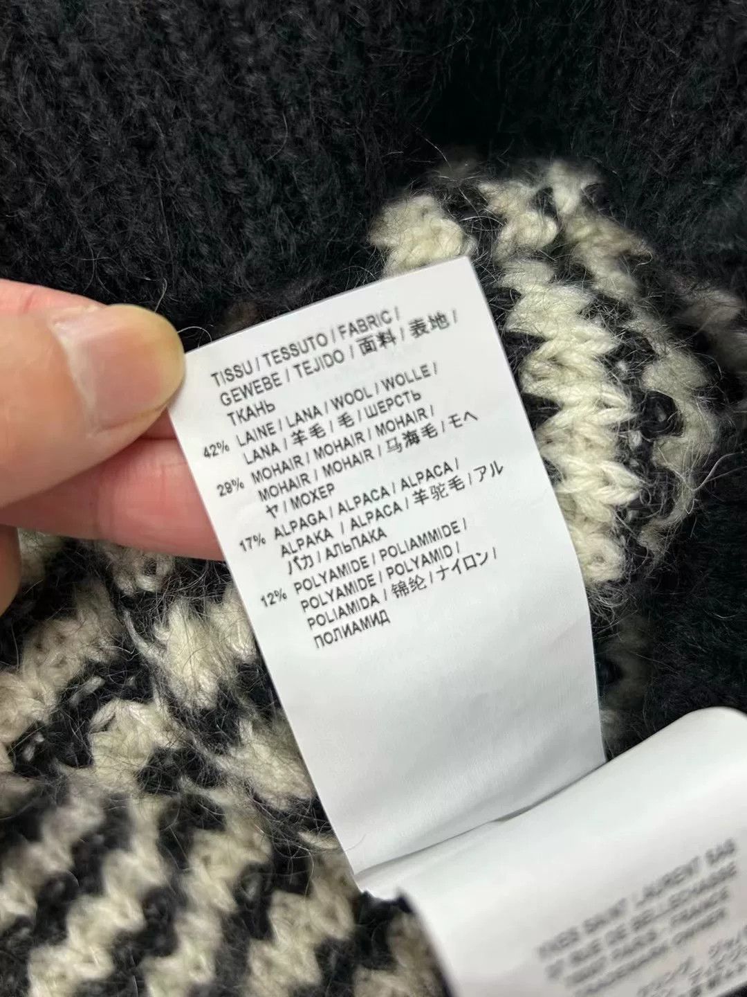 Saint Laurent Paris Saint Laurent Striped Mohair Hooded Sweater Size XS / US 0-2 / IT 36-38 - 5 Thumbnail