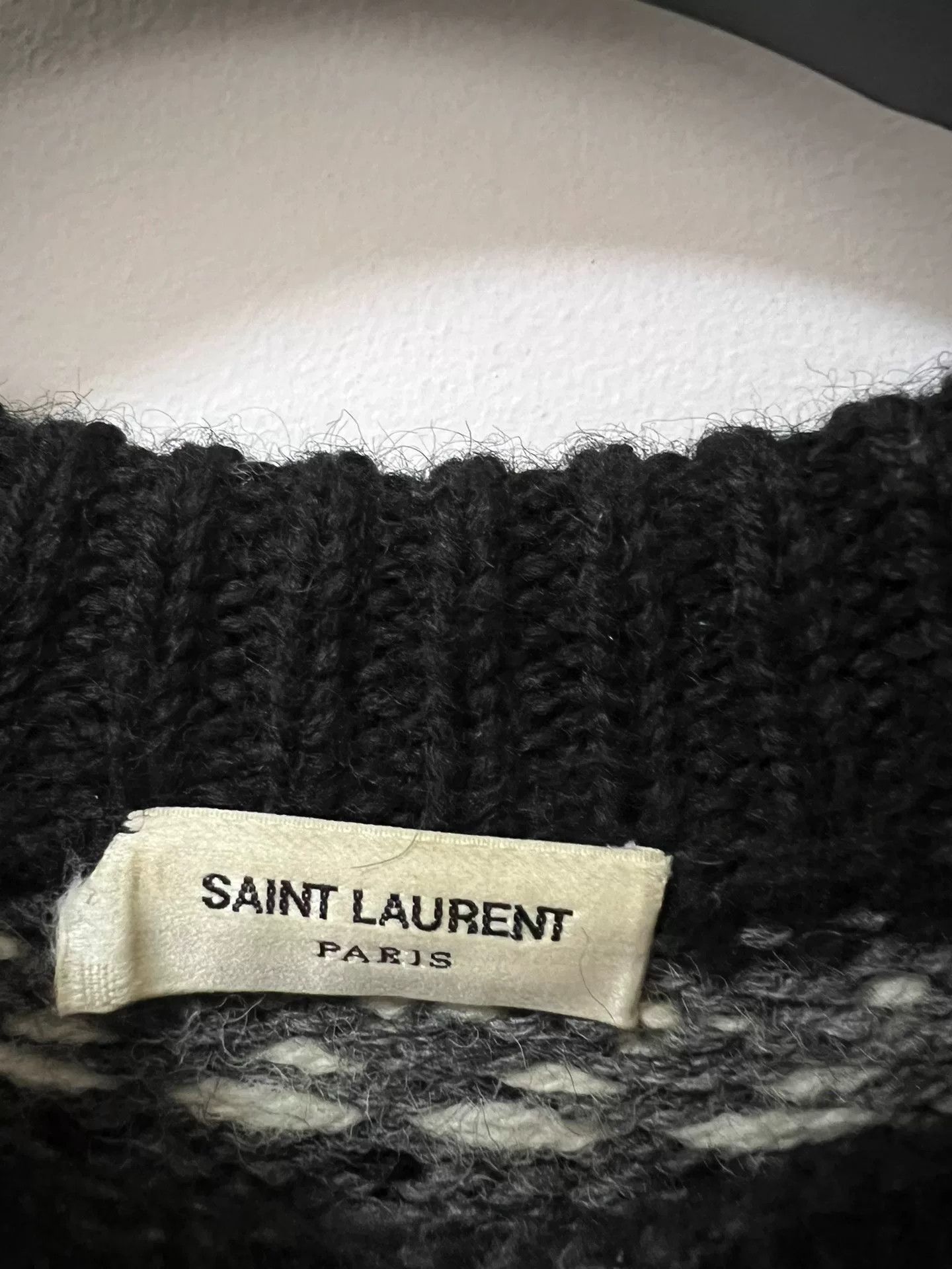 Saint Laurent Paris Saint Laurent Sequin Patterned Sweater Size M / US 6-8 / IT 42-44 - 3 Thumbnail