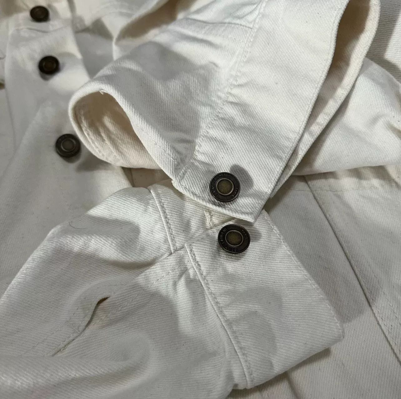 Saint Laurent Paris Saint Laurent SS22 White Denim Jacket Men Size US M / EU 48-50 / 2 - 6 Thumbnail