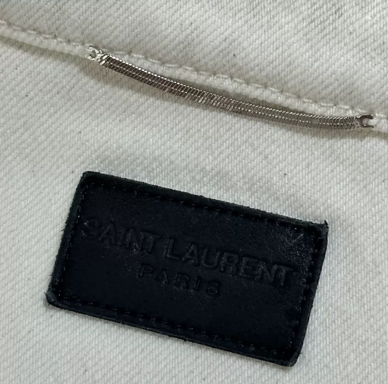 Saint Laurent Paris Saint Laurent SS22 White Denim Jacket Men Size US M / EU 48-50 / 2 - 3 Thumbnail