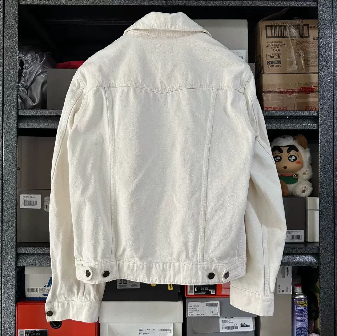 Saint Laurent Paris Saint Laurent SS22 White Denim Jacket Men Size US M / EU 48-50 / 2 - 2 Thumbnail